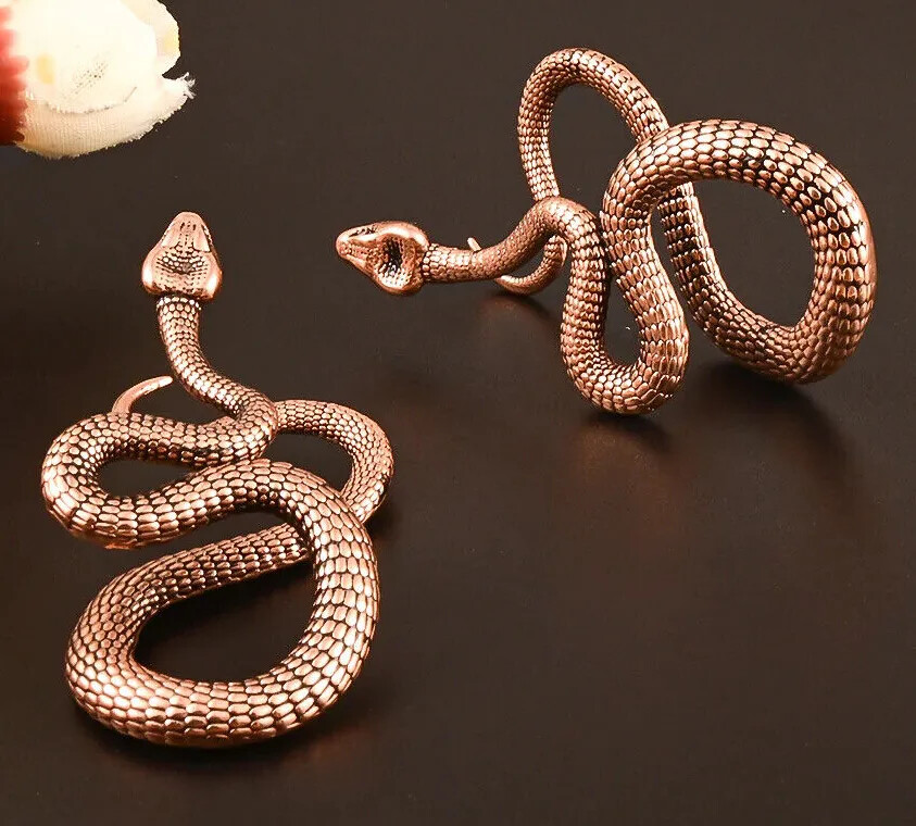 1 x 2g 6mm Snake Serpent Heavy Gauge Ear Weight Hanger Expander Drop Piercing