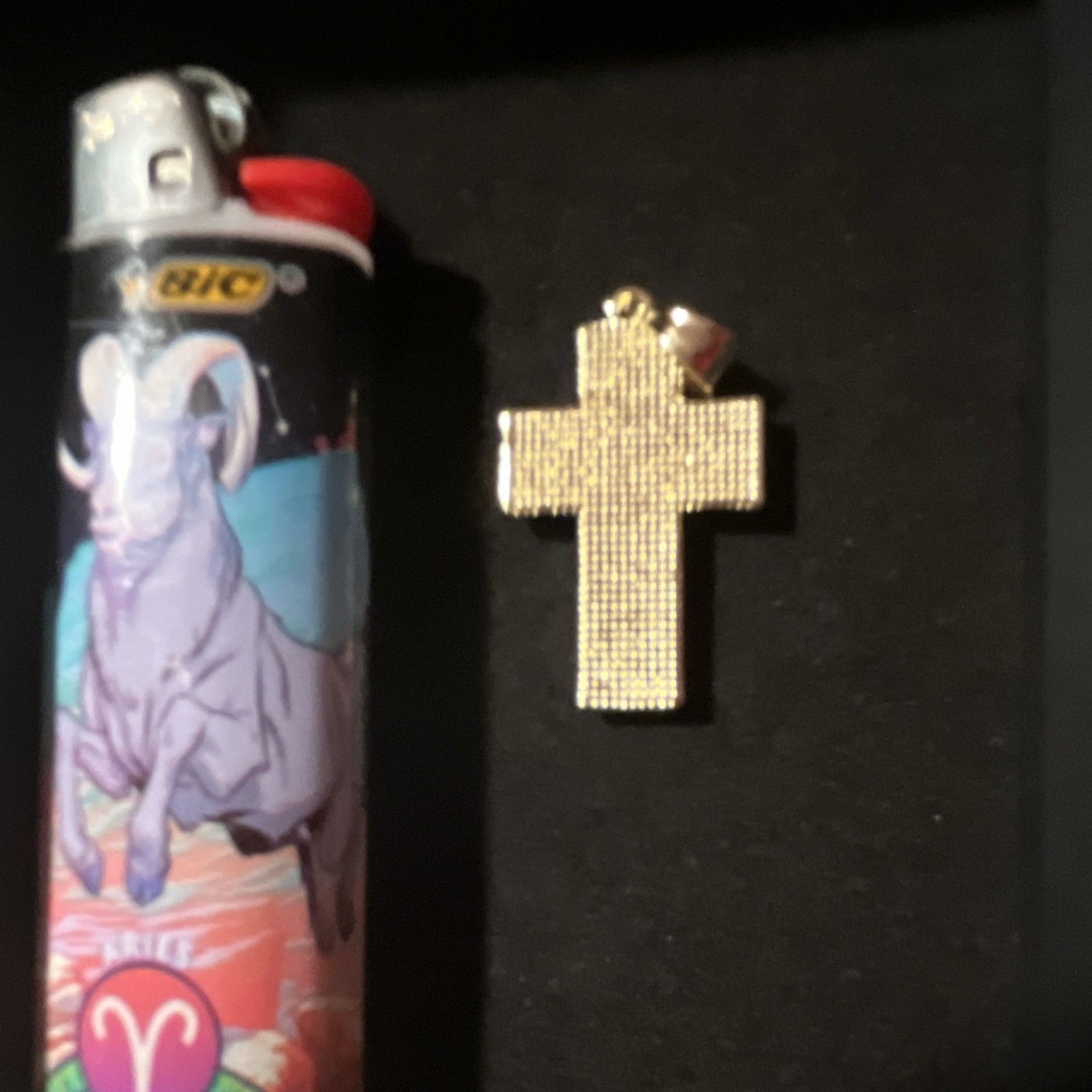 14K Gold Filled Last Supper Cross Pendant