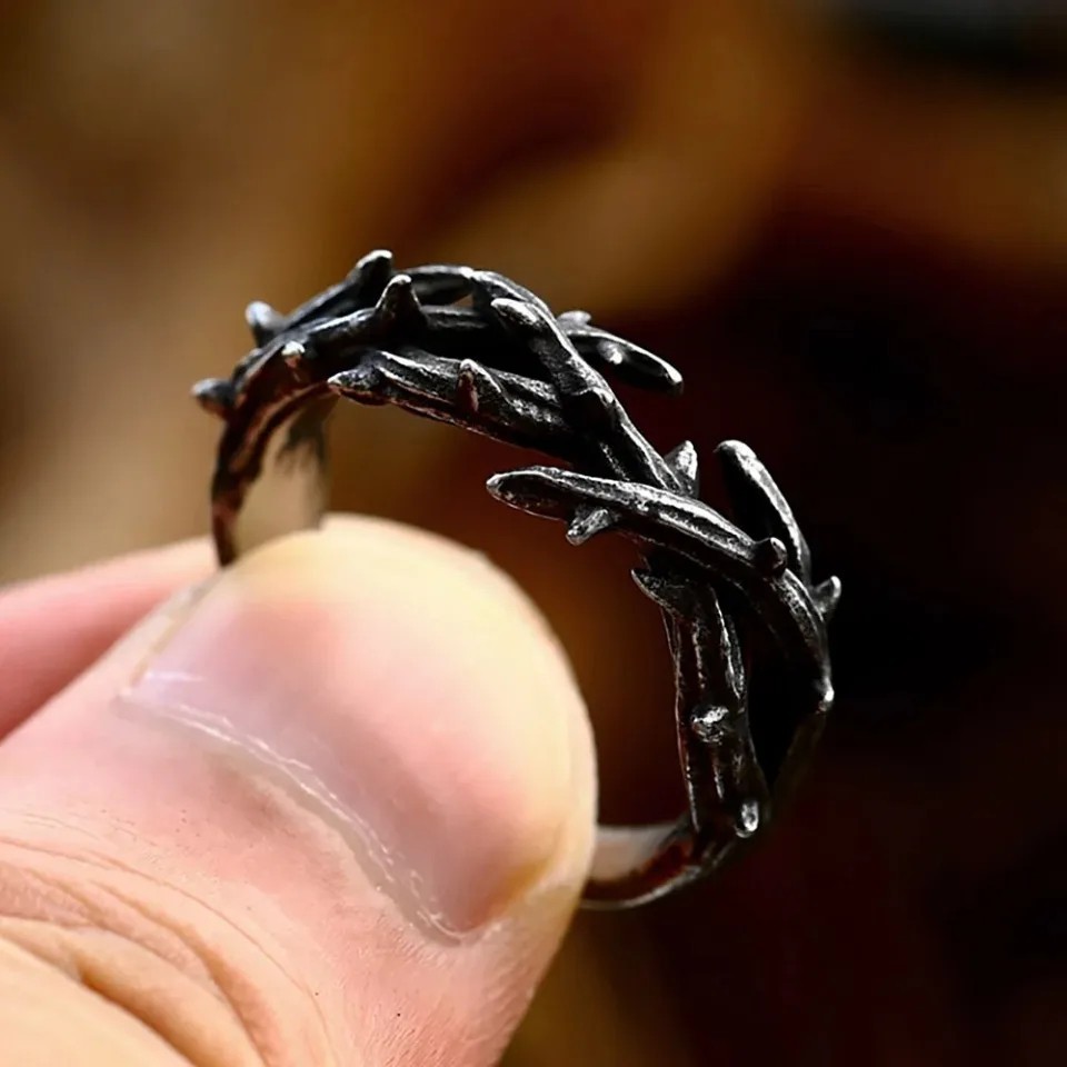 Stainless Steel Ring – Jesus Christ Crown of Thorns – Men’s/Women