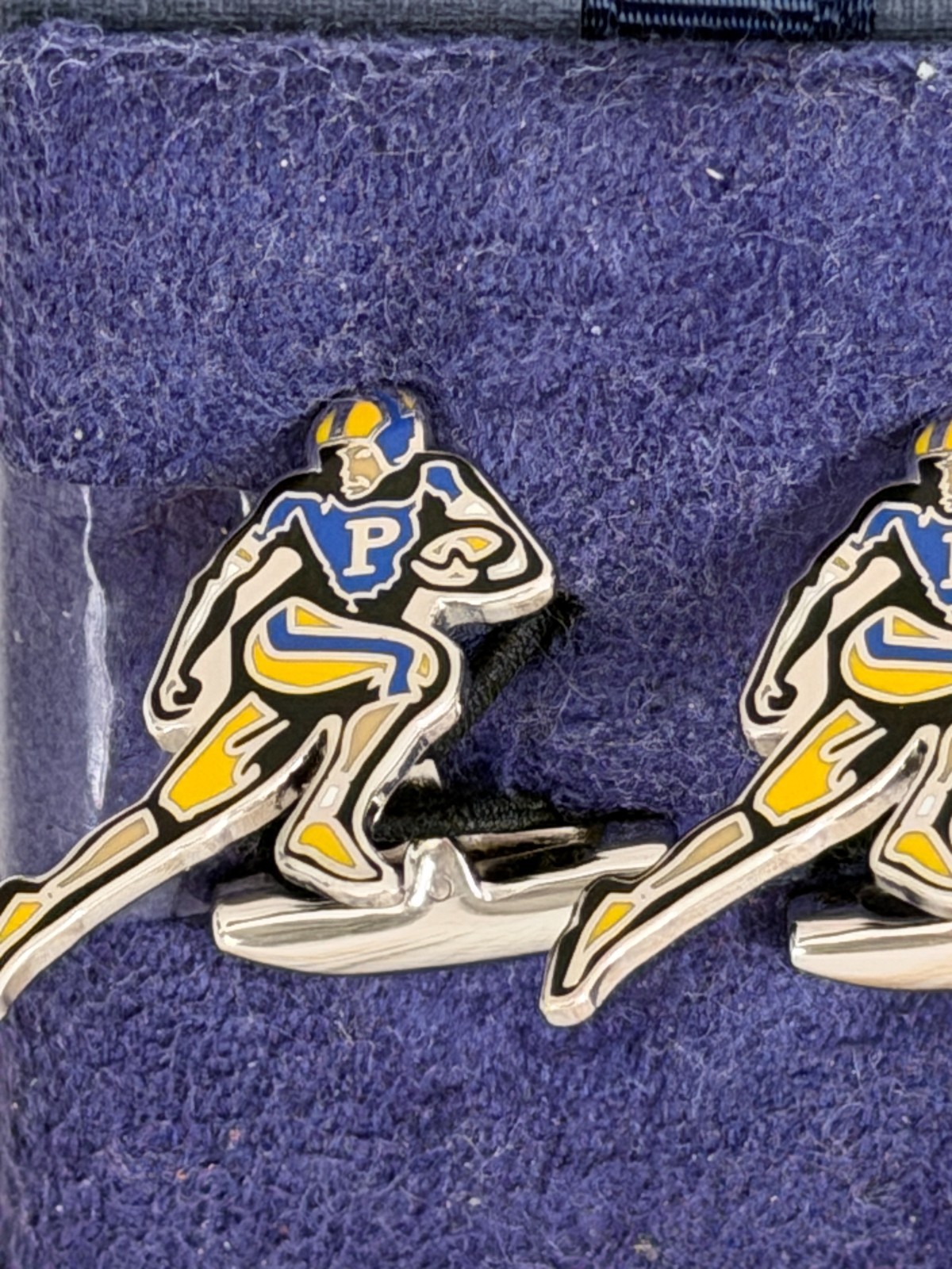 NWT Men’s Ralph Lauren Polo Rugby Football Player Cufflinks NEW WITH TAGS