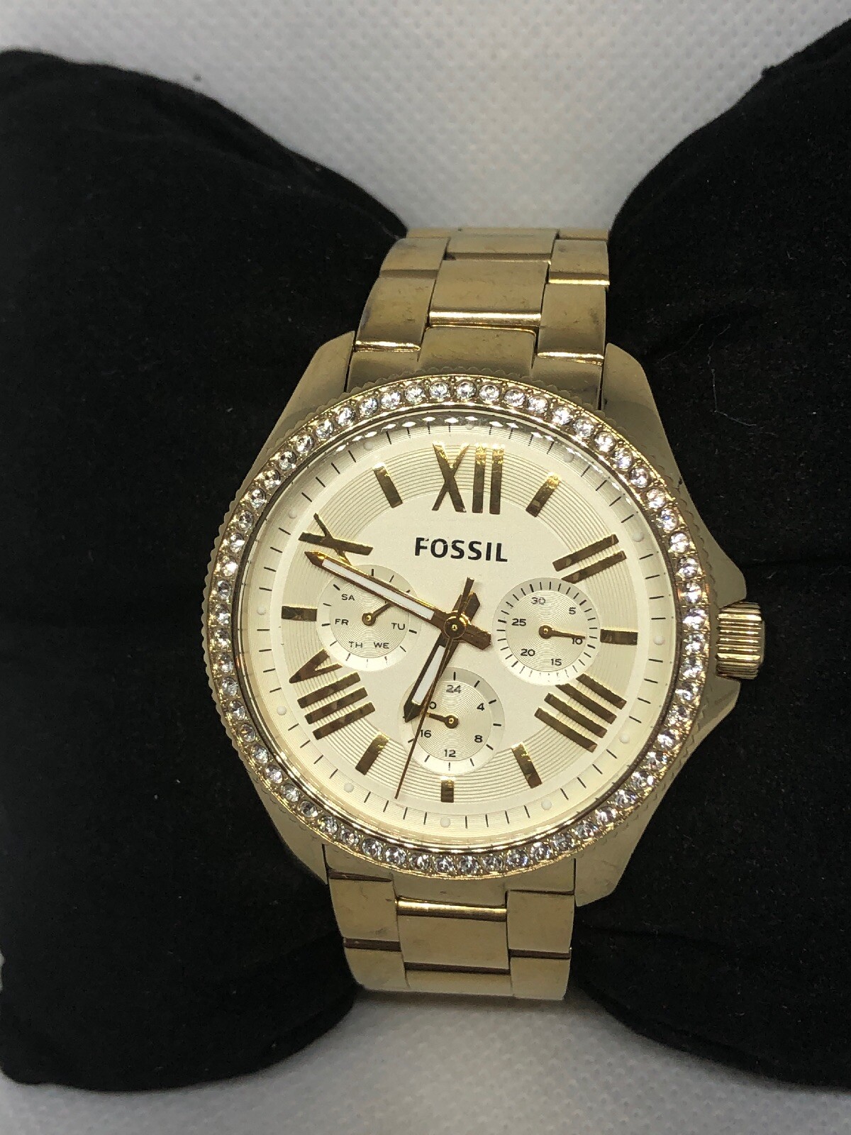 Fossil Cecile AM4482 Women’s Gold Stainless Steel Analog Dial Wrist Watch HG58