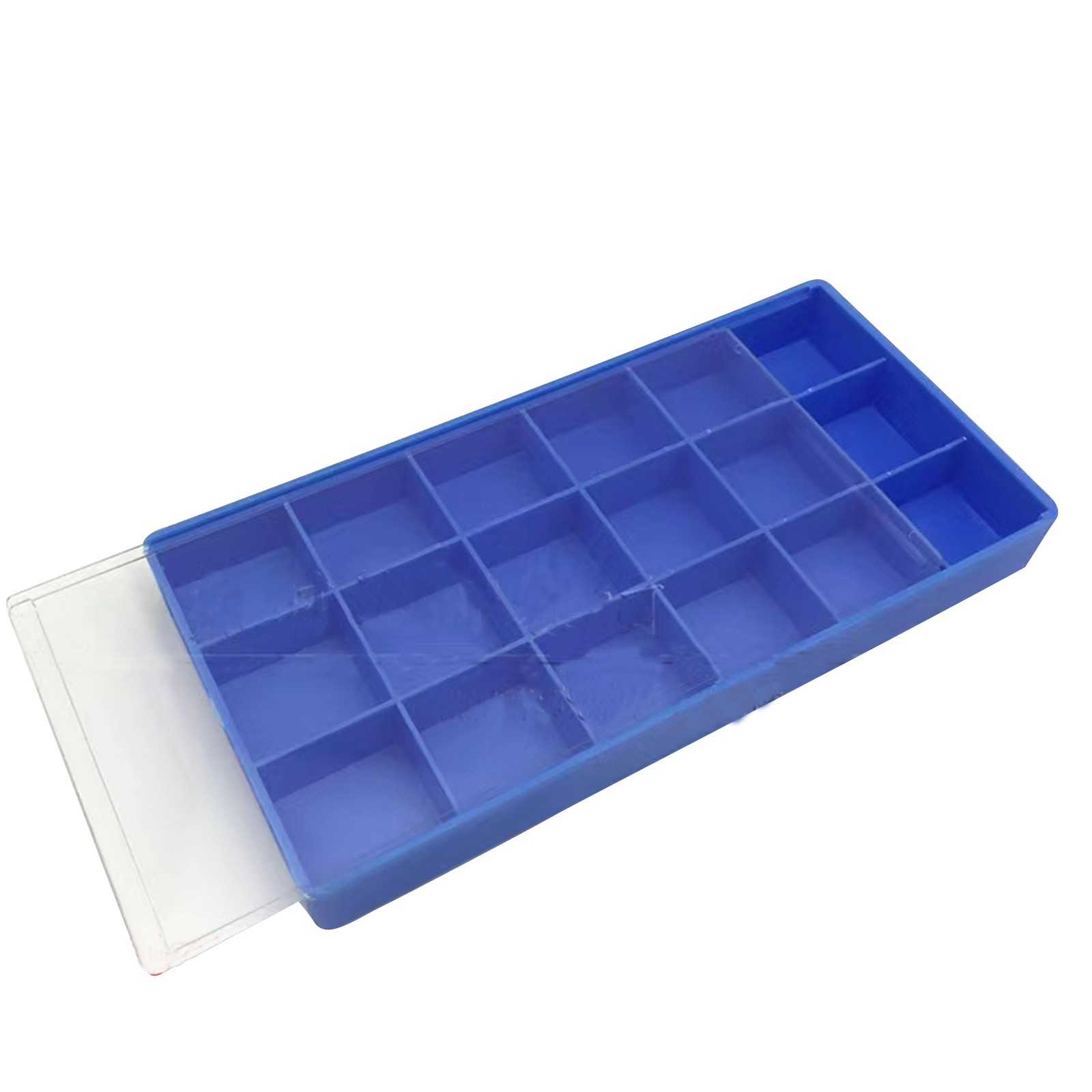 18 Grids Watch Repair Parts Storage Box Accessories Organizer with Dust Cover G