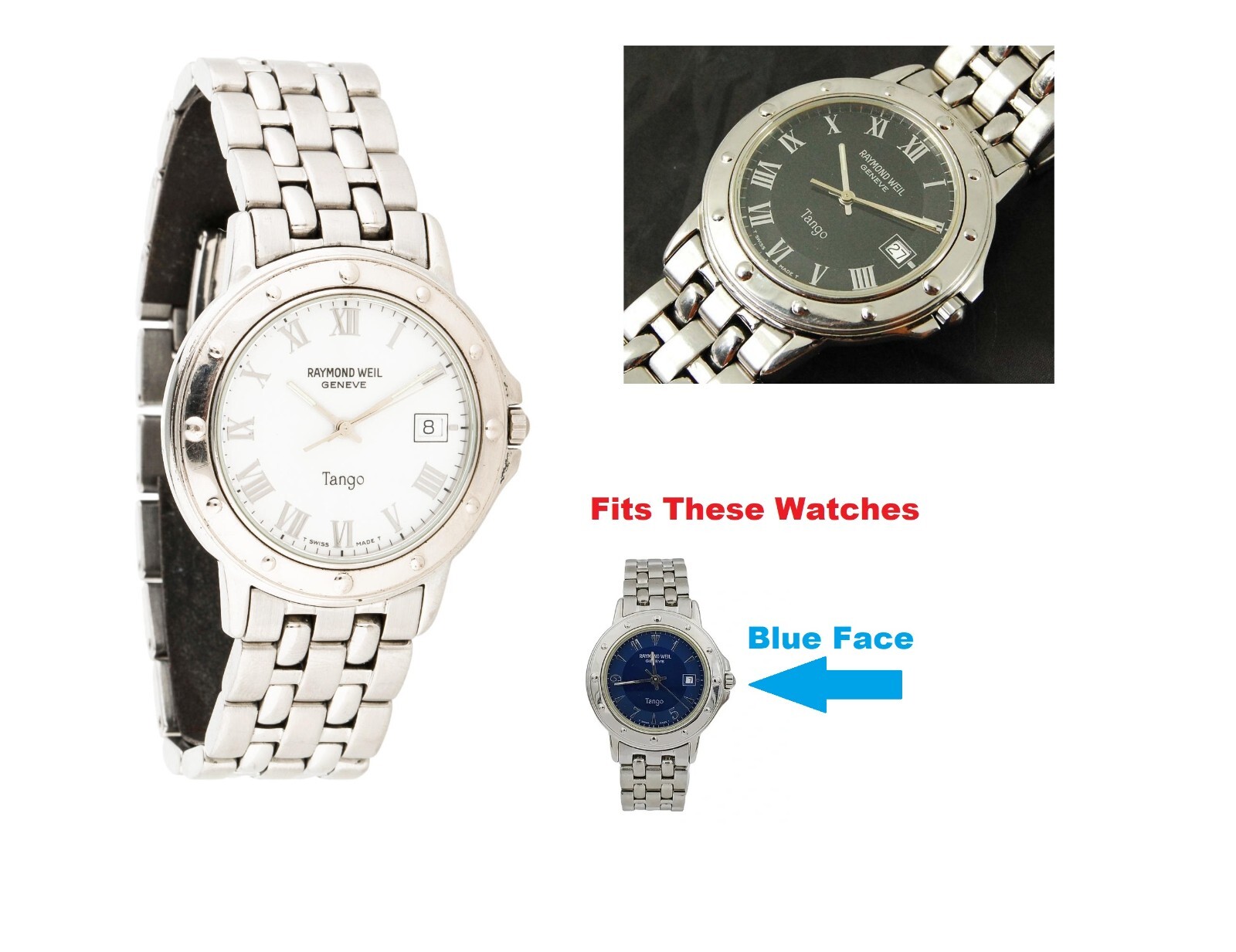 Raymond Weil Men’s Tango Silver Watch Link 5560