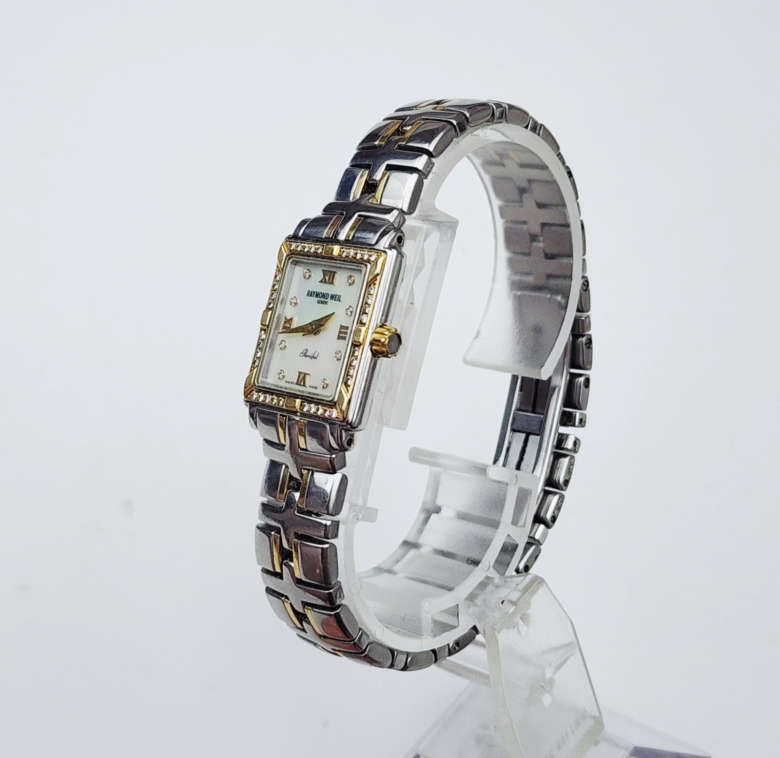 Women’s SWISS Watch RAYMOND WEIL “Parsifal” 9630. Diamonds Bezel/Dial. MOP Dial