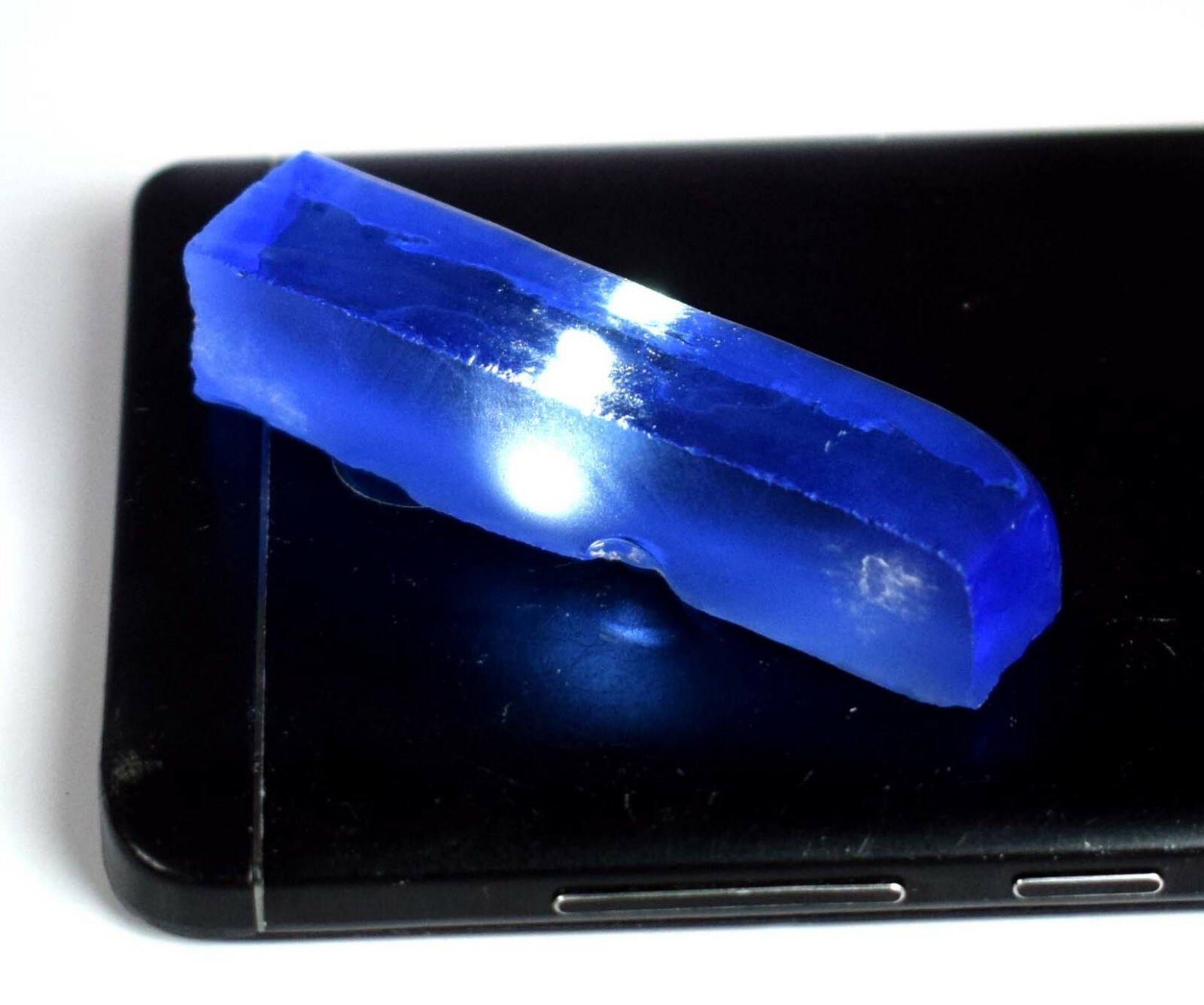 Brazilian Blue Topaz 100 Ct. Gemstone Slice Rough Certified AD469 New Product