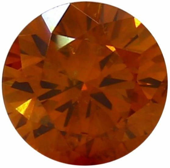 Natural Extra Fine Deep Vivid Orange Diamond – Round – VS2-SI1 – Africa – Extra