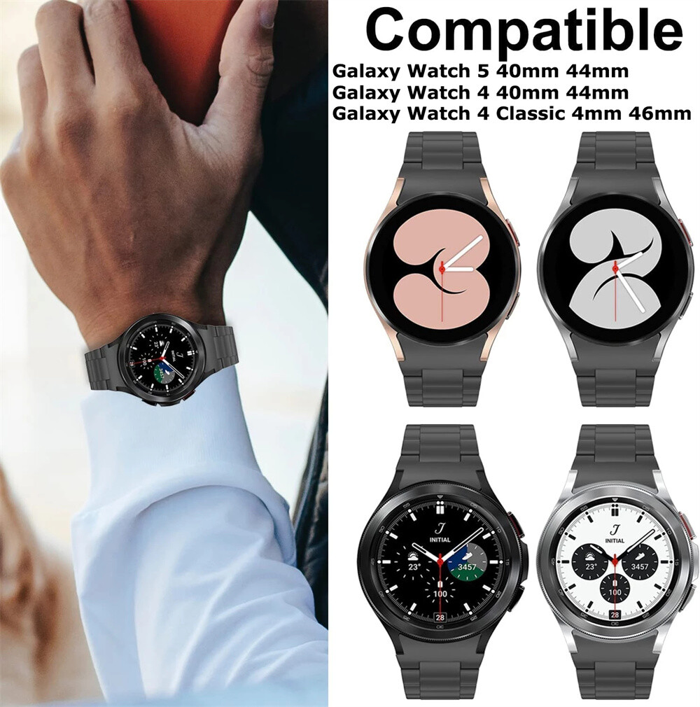For Samsung Galaxy Watch 8 7 6 4 40/44mm 5 Pro Stainless Steel Watch Band Strap