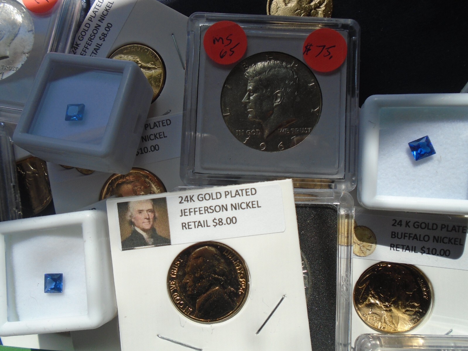 Estate lot Sale US Coins ~ SILVER~GOLD, COINS, SAPPHIRES- 10 PC. LOTS-INVEST NOW