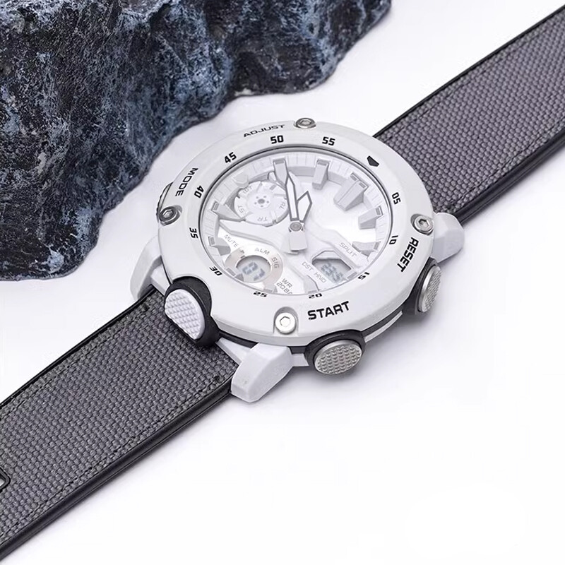 Nylon + Rubber Strap For G-SHOCK PRG-600 PRG-650 GA-2000 Watch Band Replacement