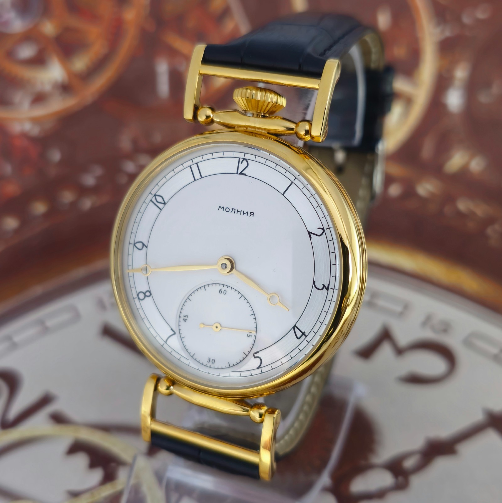 Vintage Watch USSR MARRIAGE Silver Dial MOLNIJA 3601 mechanism 15J 1955 year