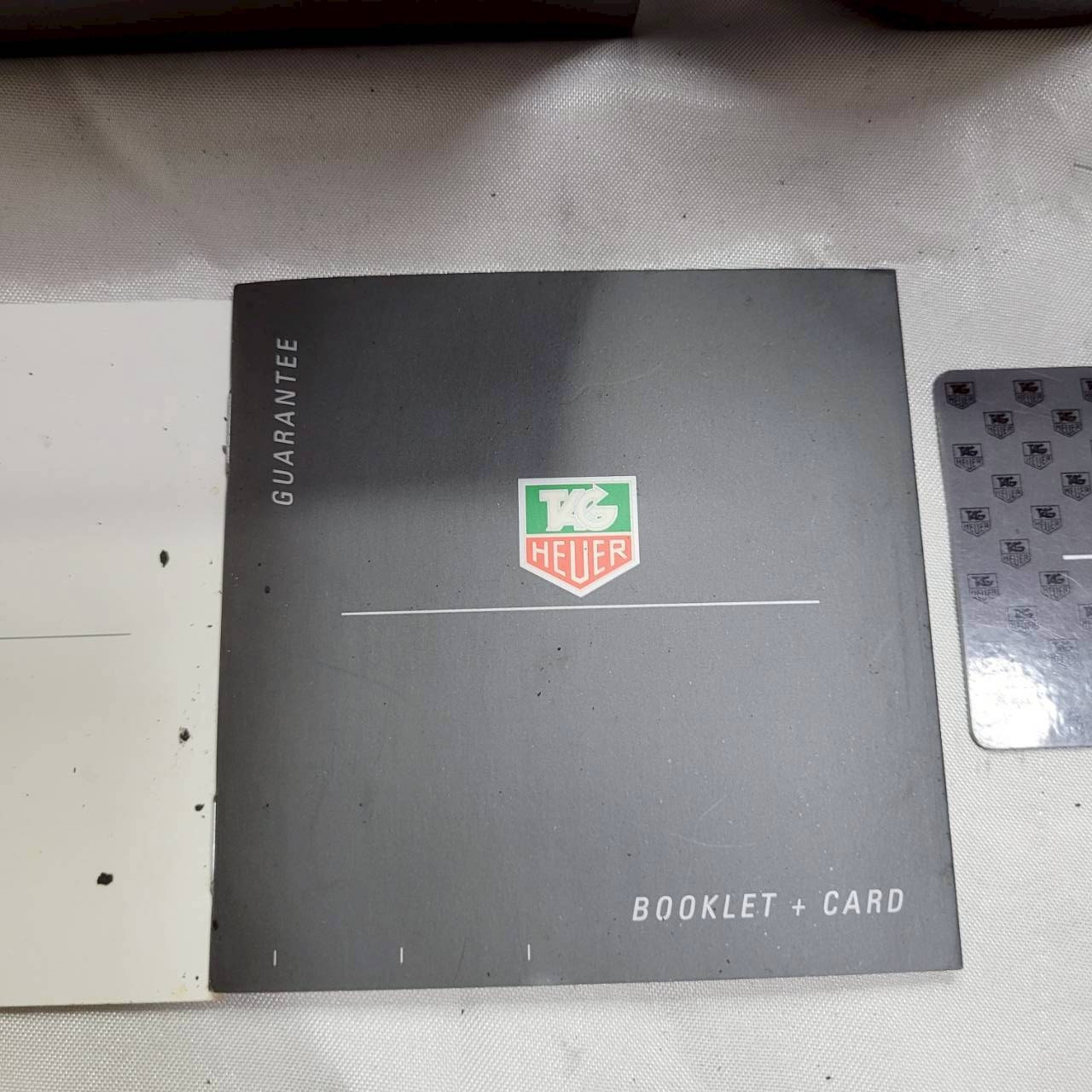 Rare Vintage TAG HEUER Watch Box F1 Formula One Leather & Booklet & Card & Outer