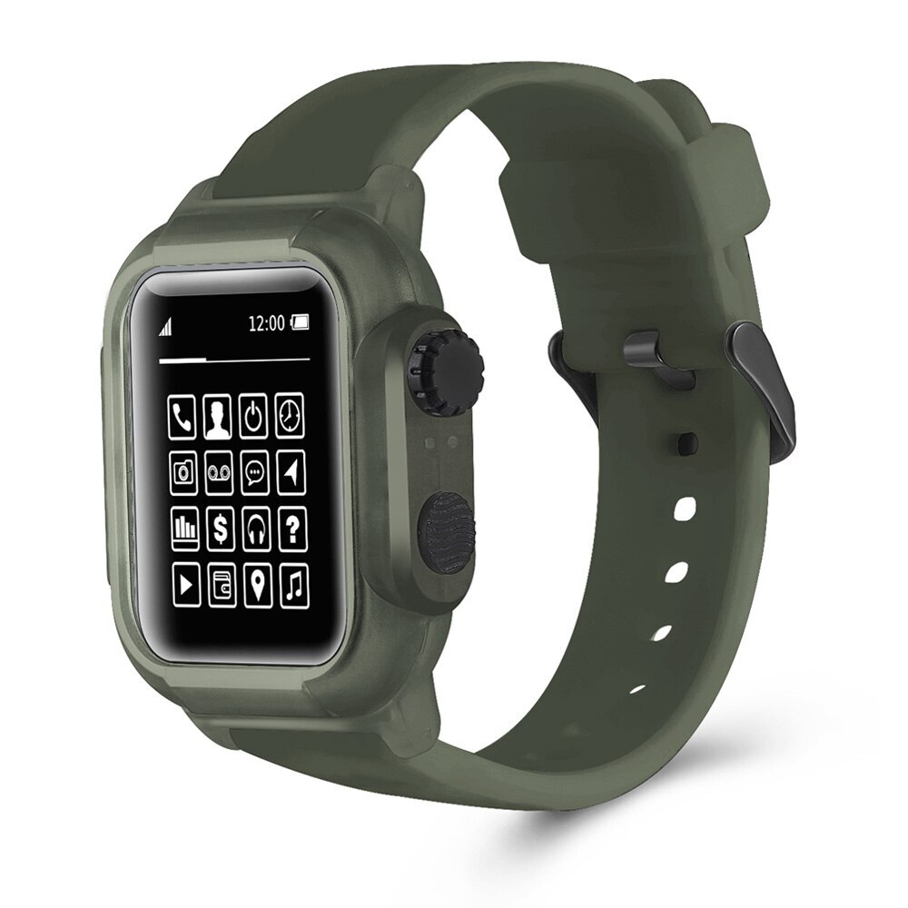 Waterproof Case with iWatch Band Strap For Apple Watch Series 8 7 6 5 4 3 2 1 SE