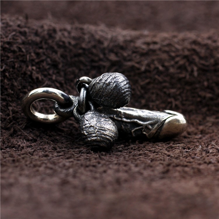 “Bad Taste” Dick Phallus Pendant S925 Silver Good Luck Virility Charm Fertility