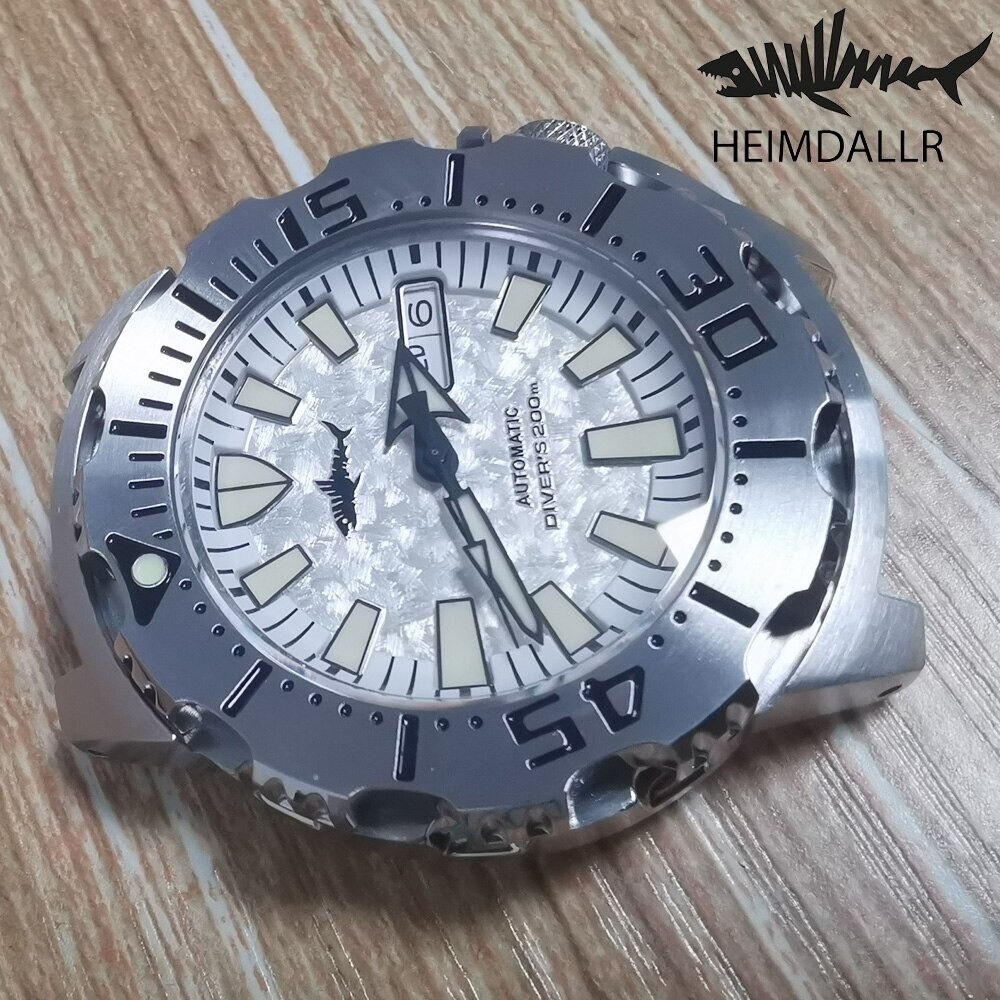 Heimdallr Sharkey Ocean Monster Diver NH36A Day Date Automatic 200M Watch C3 V2