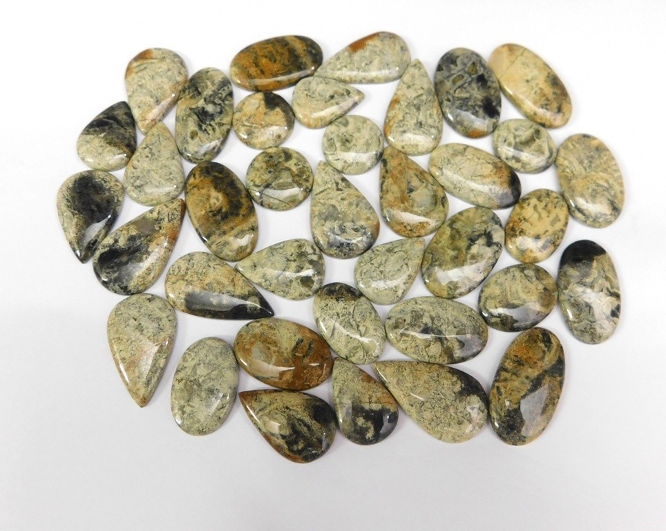 AAA+ Quality Jasper Chabochon Gemstone For Jewelry Making Wholesale Lot 71365