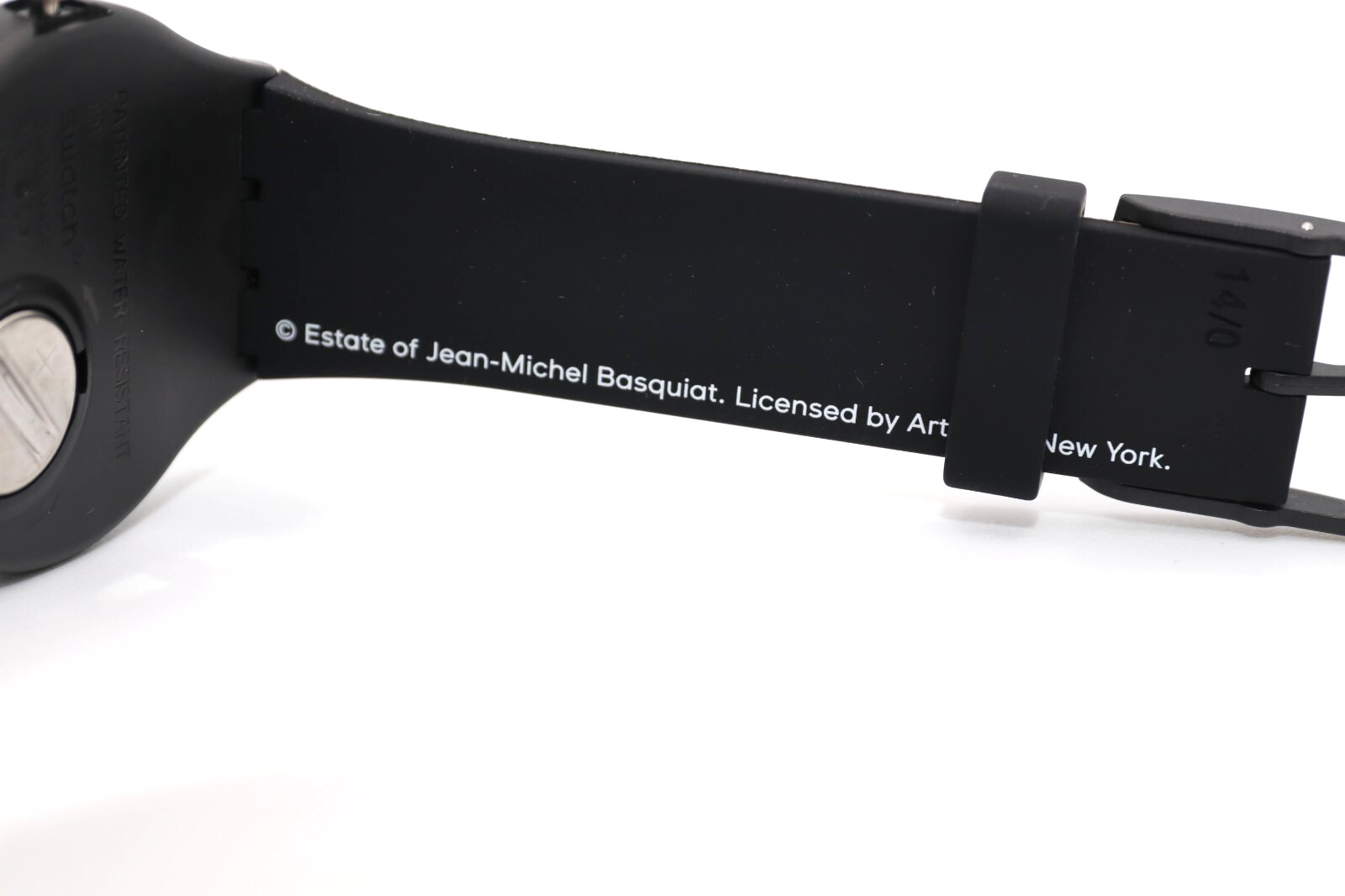 New Swiss Made Swatch UNTITLED BY JEAN-MICHEL BASQUIAT SUOZ355 ART 41MM ART Work