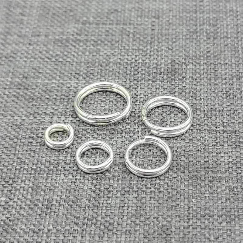 30pcs of 925 Sterling Silver Split Rings 4mm 5mm 6mm 7mm 8mm for Jewelry Making