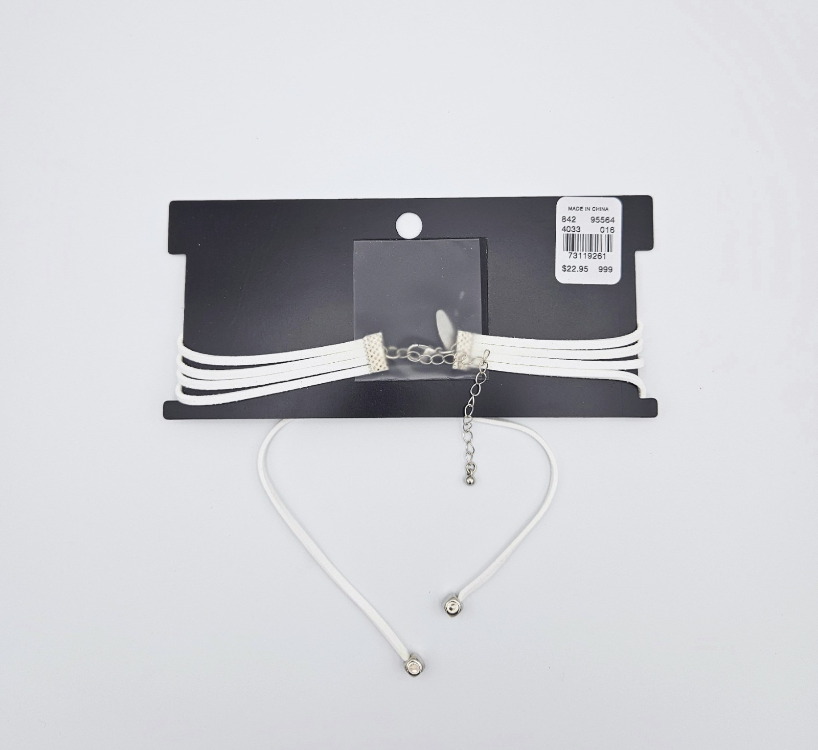 New York and Company Choker Set of 4 (White, Brown, Tan, Silver)