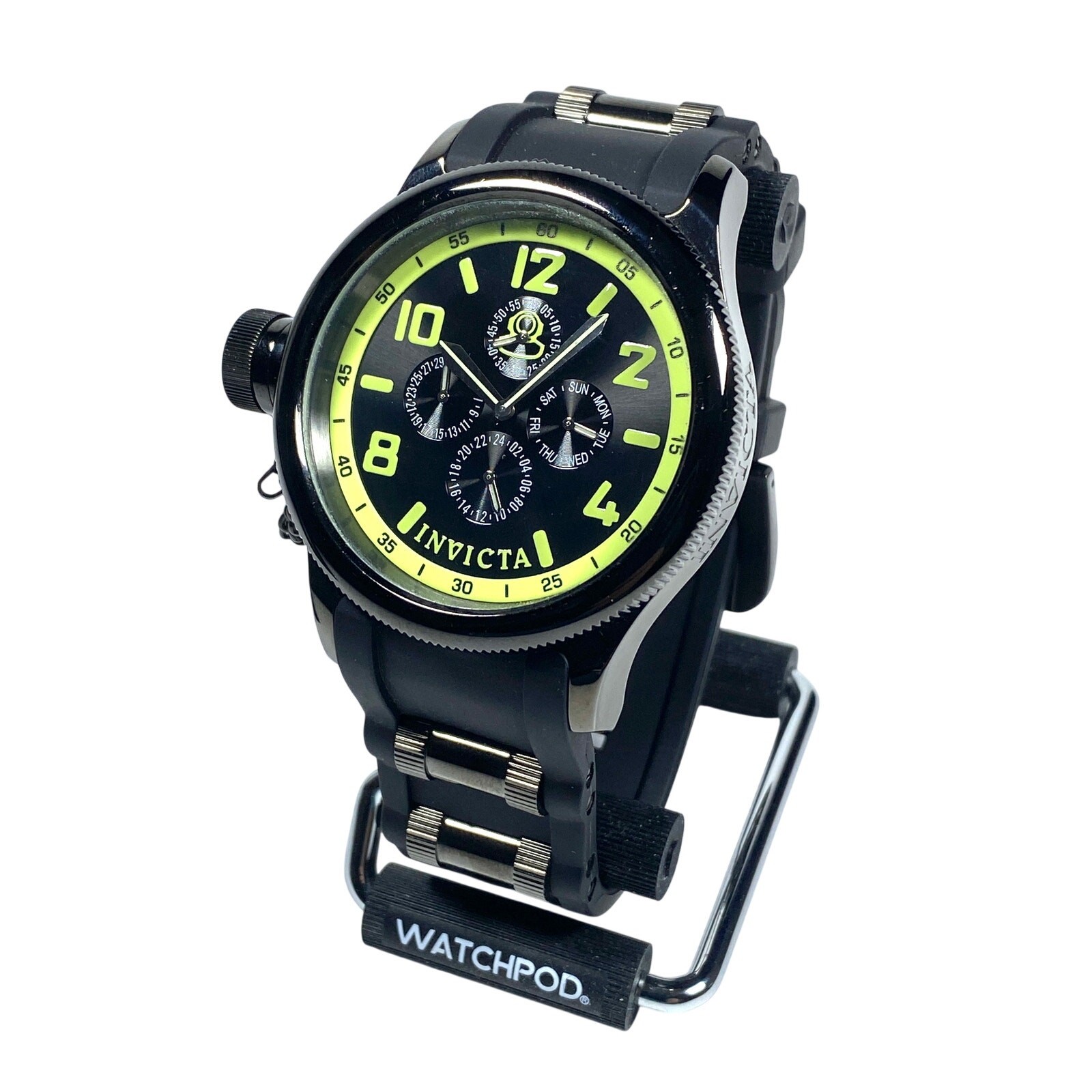 Invicta Model 1805 1959 Russian Diver 48.5mm Mens Watch Chronograph GMT WR 100m