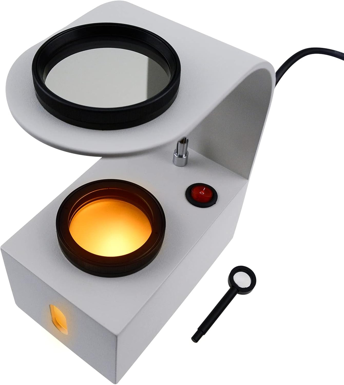 Polariscope LED Light with Glass Rotatable Filters, Jewelry Polarizer Tester Mag