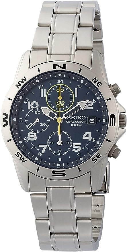 Seiko SND379P1 SND379P SND379 Chronograph Watch JAPAN 100% Genuine