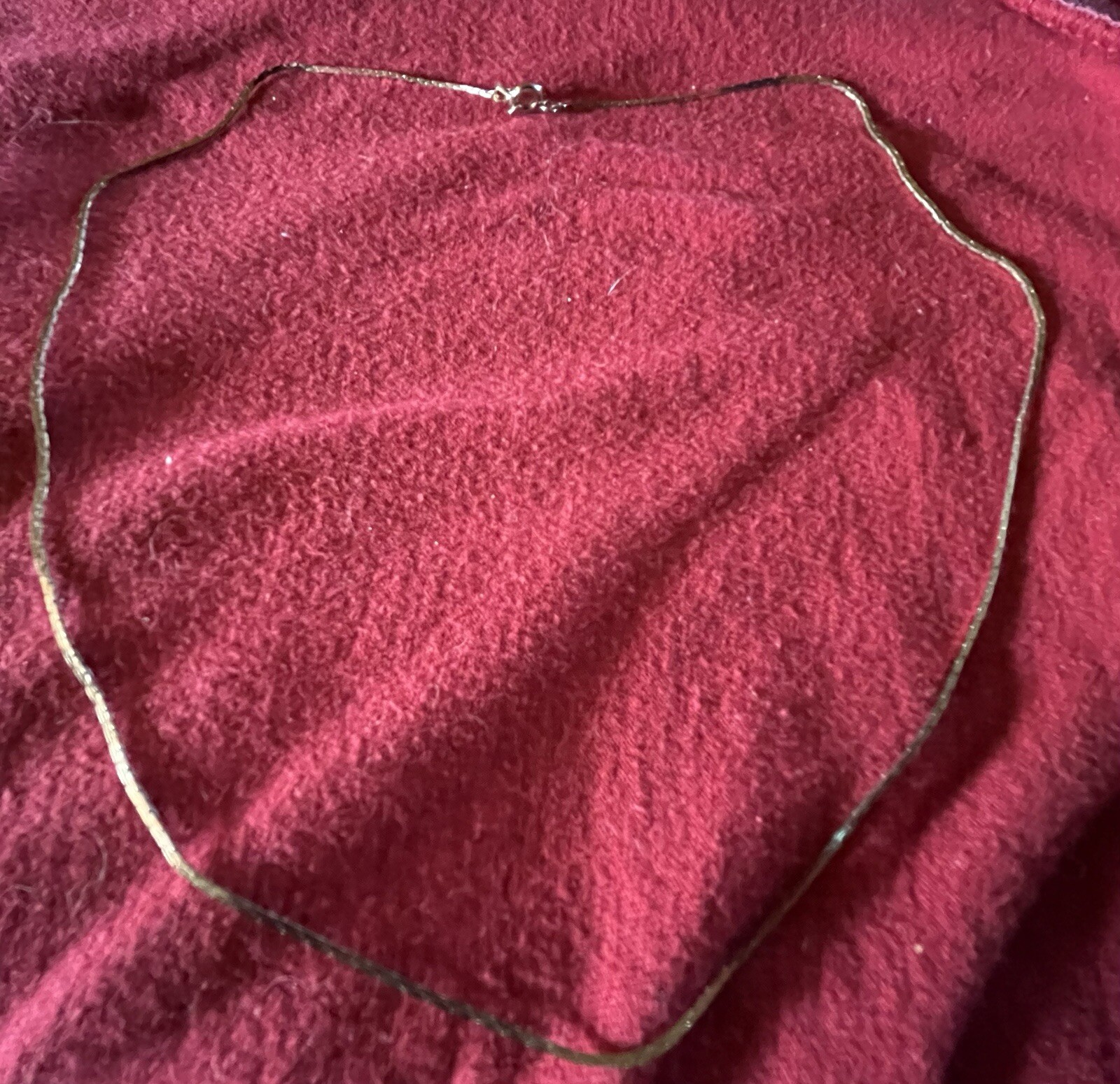 Vintage 9 1/2 Inch (19 Inch Total) Silver Chain Necklace