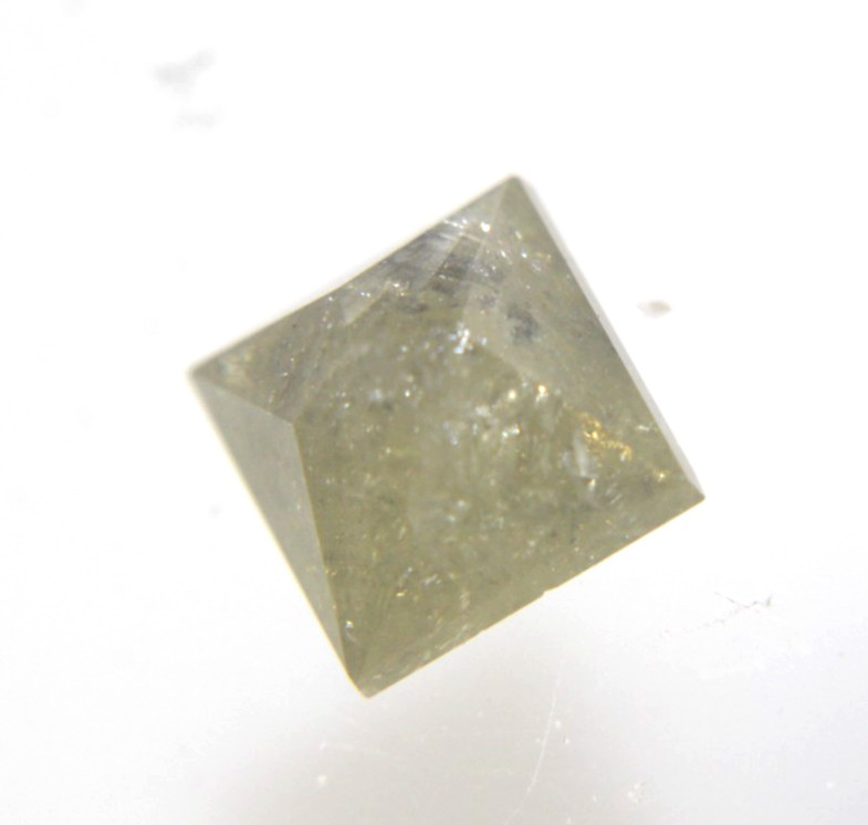 2.20 Ct Natural Real Yellow Color Princess Cut Diamond 6.87×6.65×5.07 MM