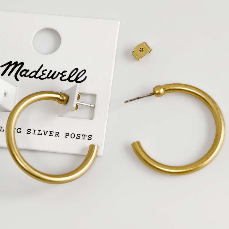33mm MadeWell Minimalist Hoop Earrings Gift Retro Women Party Vacation Jewelry