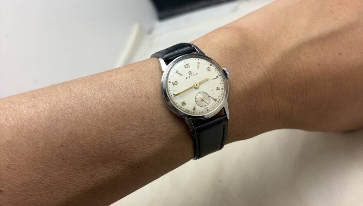 SEIKO 1740 Small Seconds Manual Wind Vintage Men’s Watch 1950s Japan Running