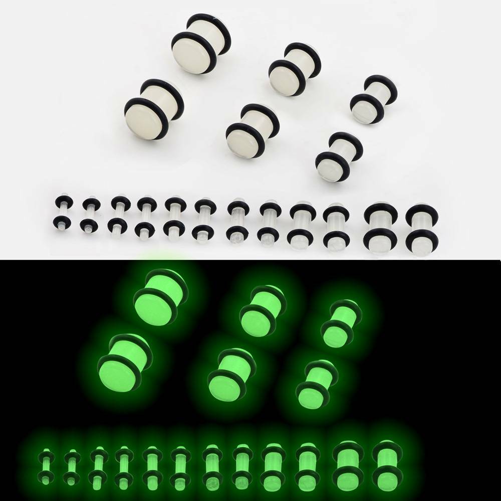 12-18Pcs Acrylic/Steel Ear Plugs Stretcher Kit 14G-20MM Ear Gauges Expander Set