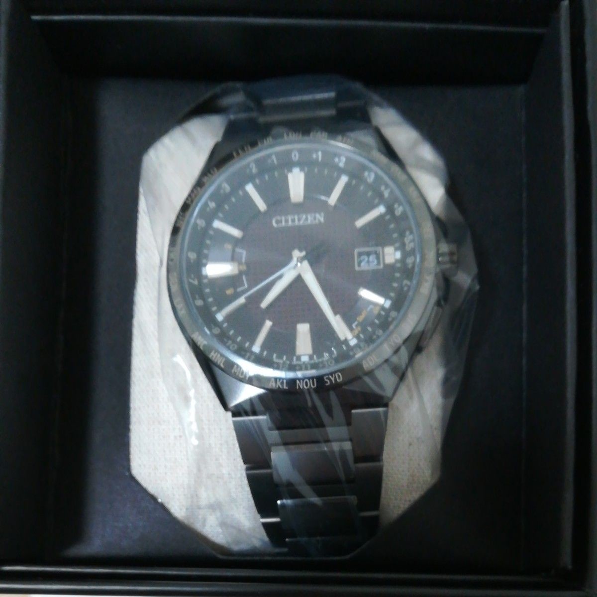 Brand new Citizen ATTESA Direct Flight Black Titanium CB0215 51E