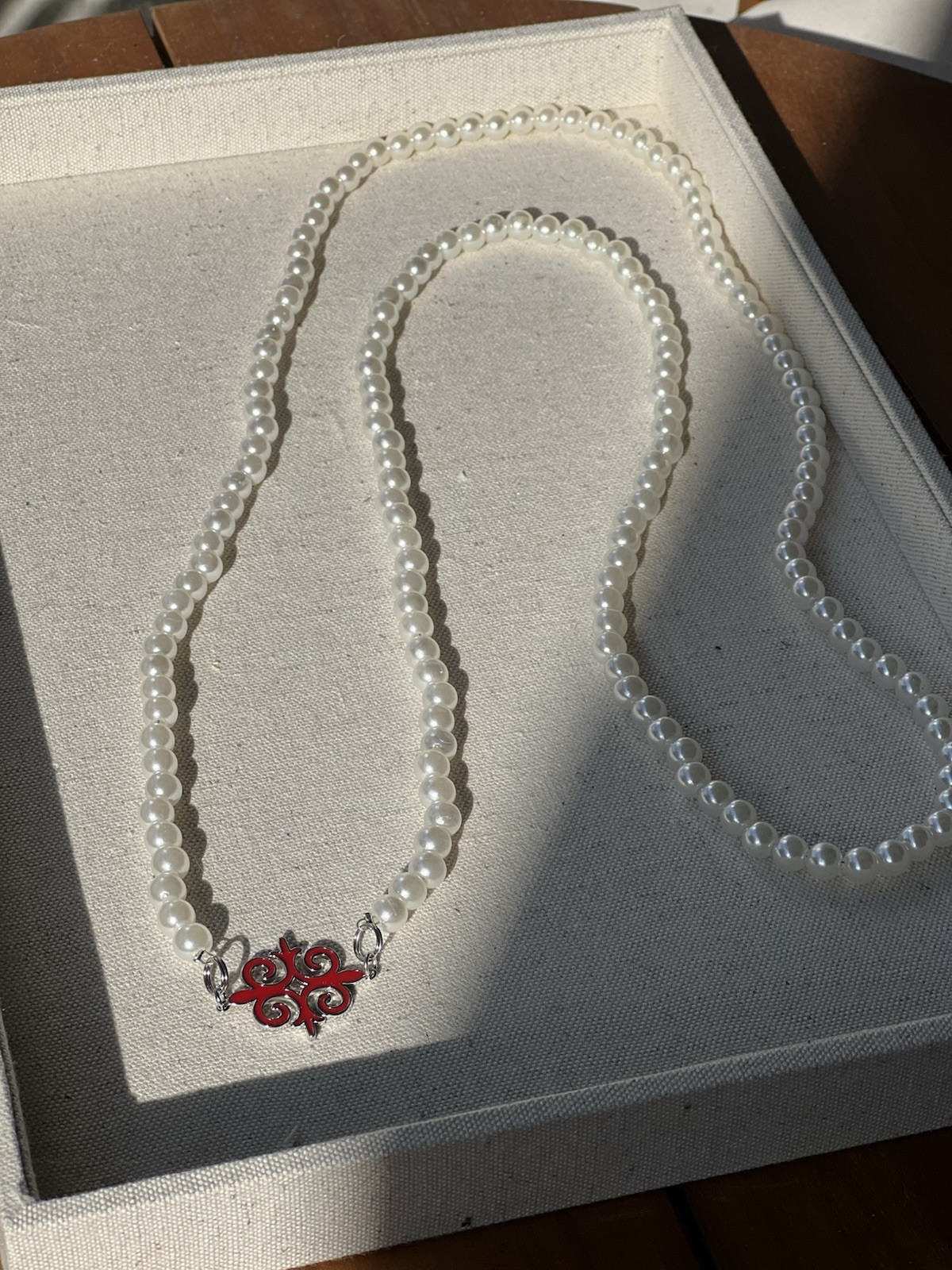 Handmade Necklace with Kazakh Ornament