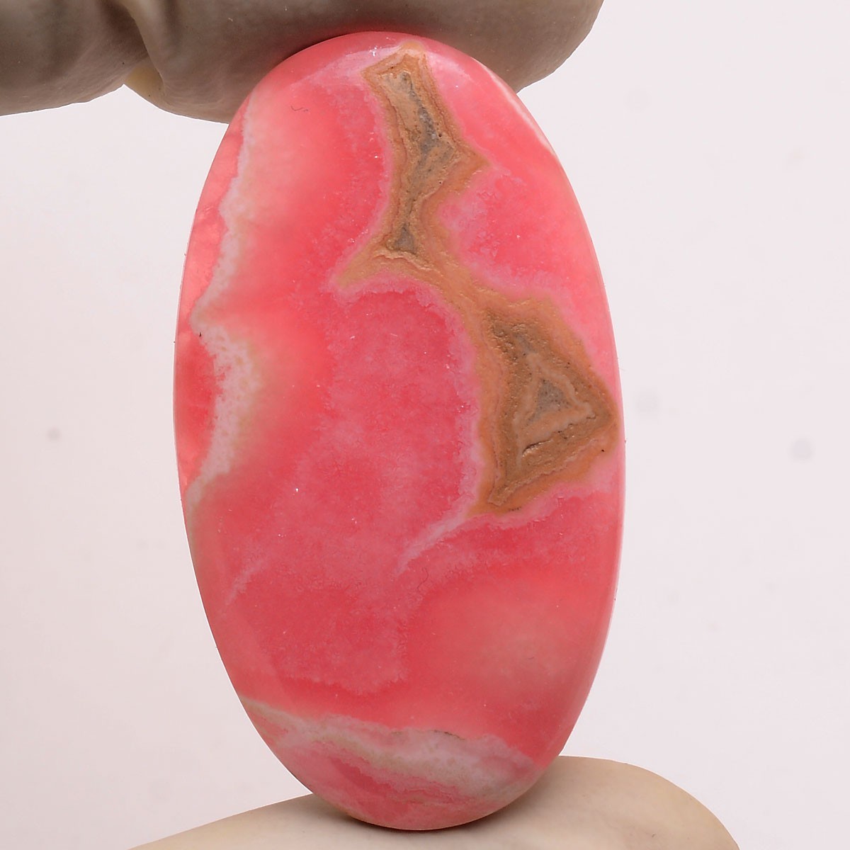 50.00 Cts Natural Desginer Rhodochrosite 42mmx24mm Oval Cabochon Loose Gemstone