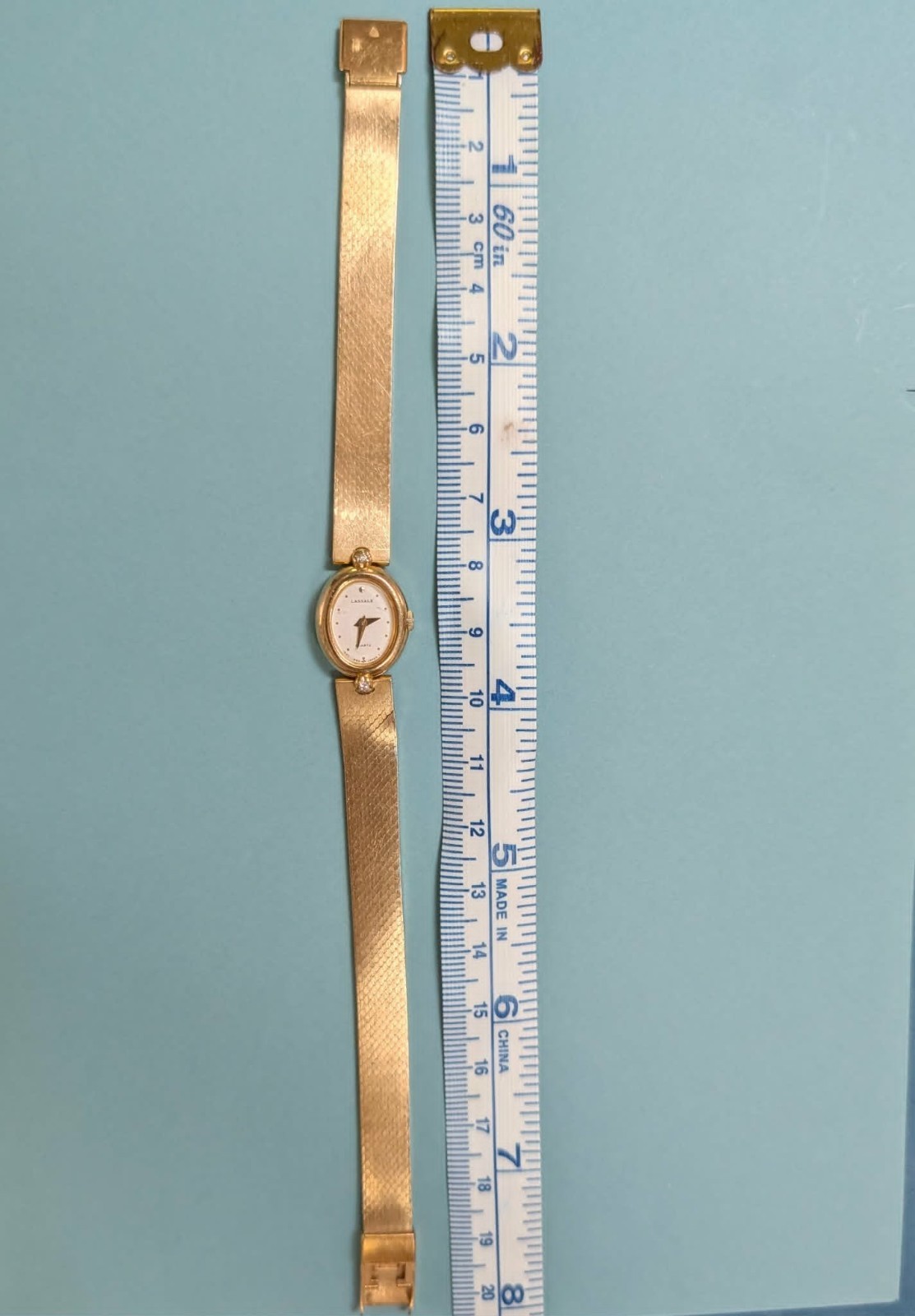 LASALLE by Seiko Gold Tone – White Dial Ladies Watch