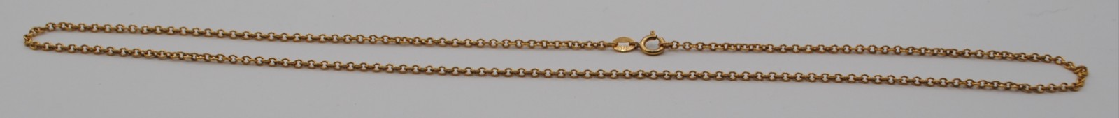 9ct Yellow Gold Rolo Link Chain 3.39 gn, 45.5cm (FREE AUSTRALIA-WIDE POSTAGE)