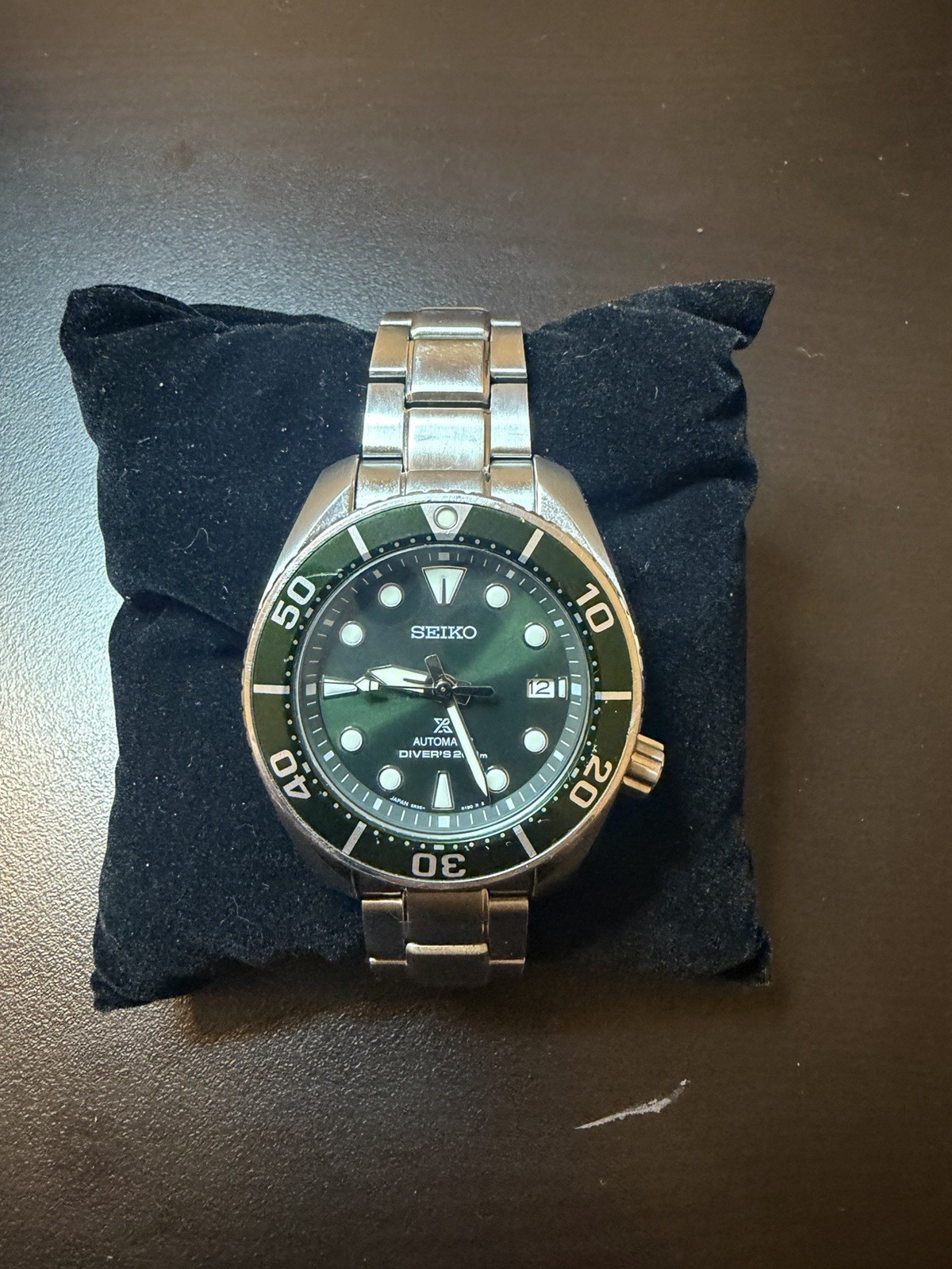 Seiko Men’s Prospex Diver Scuba SBDC081 Watch Green Automatic Analog