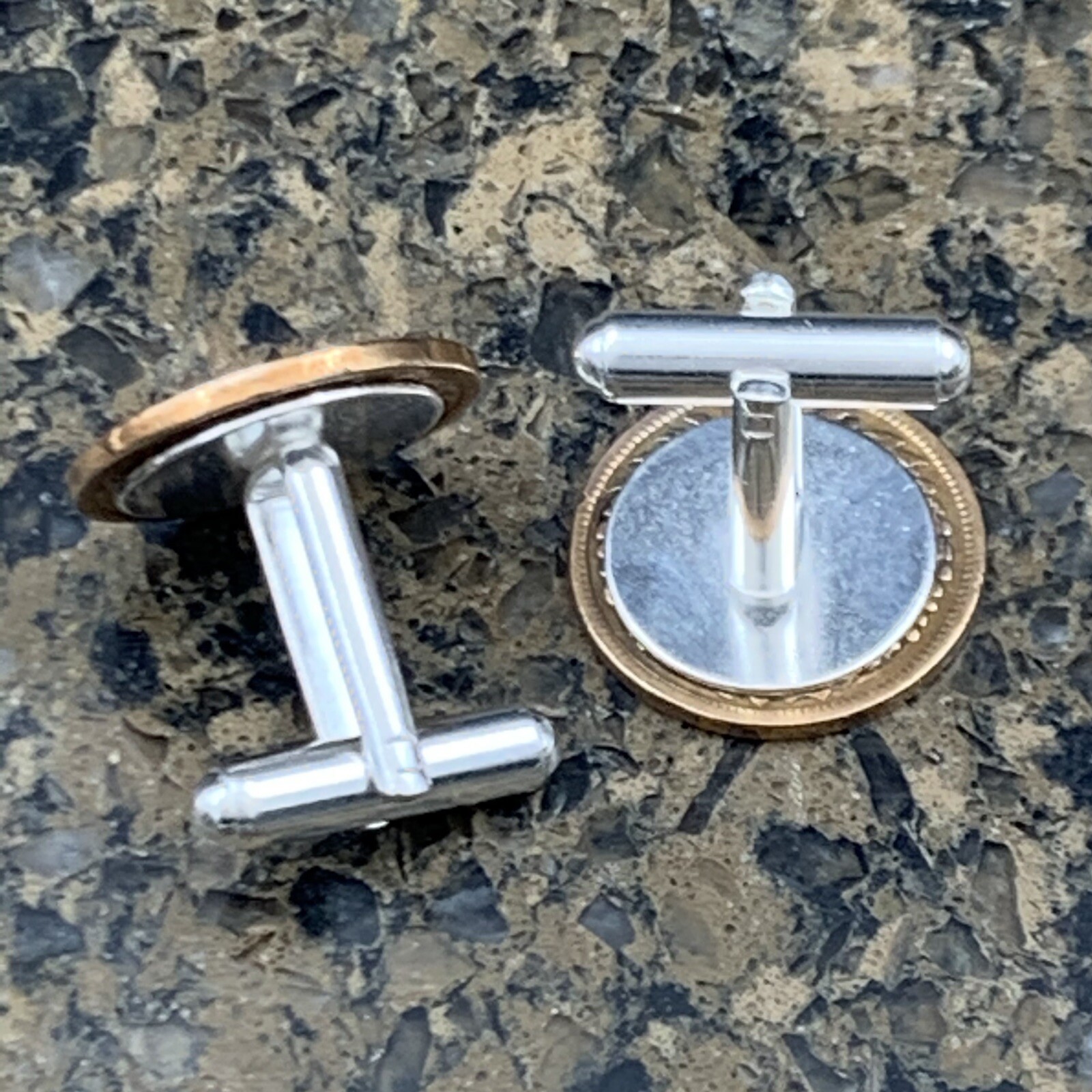 New Cufflinks Antique Vintage Indian Head 100 Year Penny Coin Currency Americana