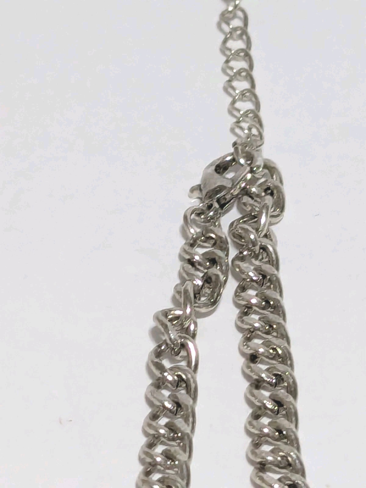 Hot Topic Silver Tone Chain Choker Necklace With Spider & Skull Charms 11″ Goth