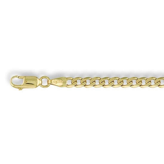 9ct Yellow Gold Curb Chain Necklace/Bracelet 7″ 8″ 16″ 18″ 20″ 6.2mm wide