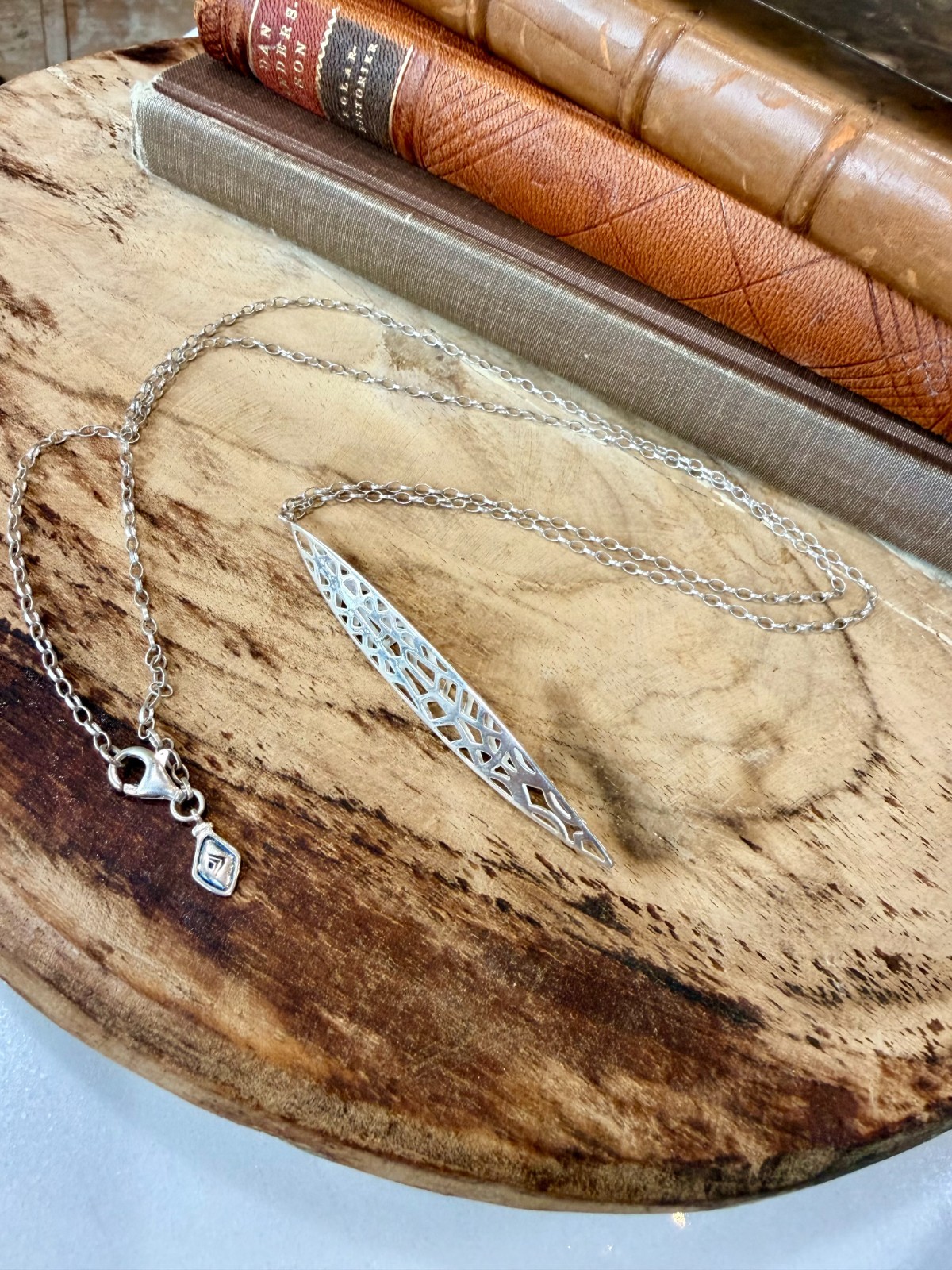 Silpada Stiletto Necklace N2800 30″ Sterling Silver 925 Long Statement Vintage