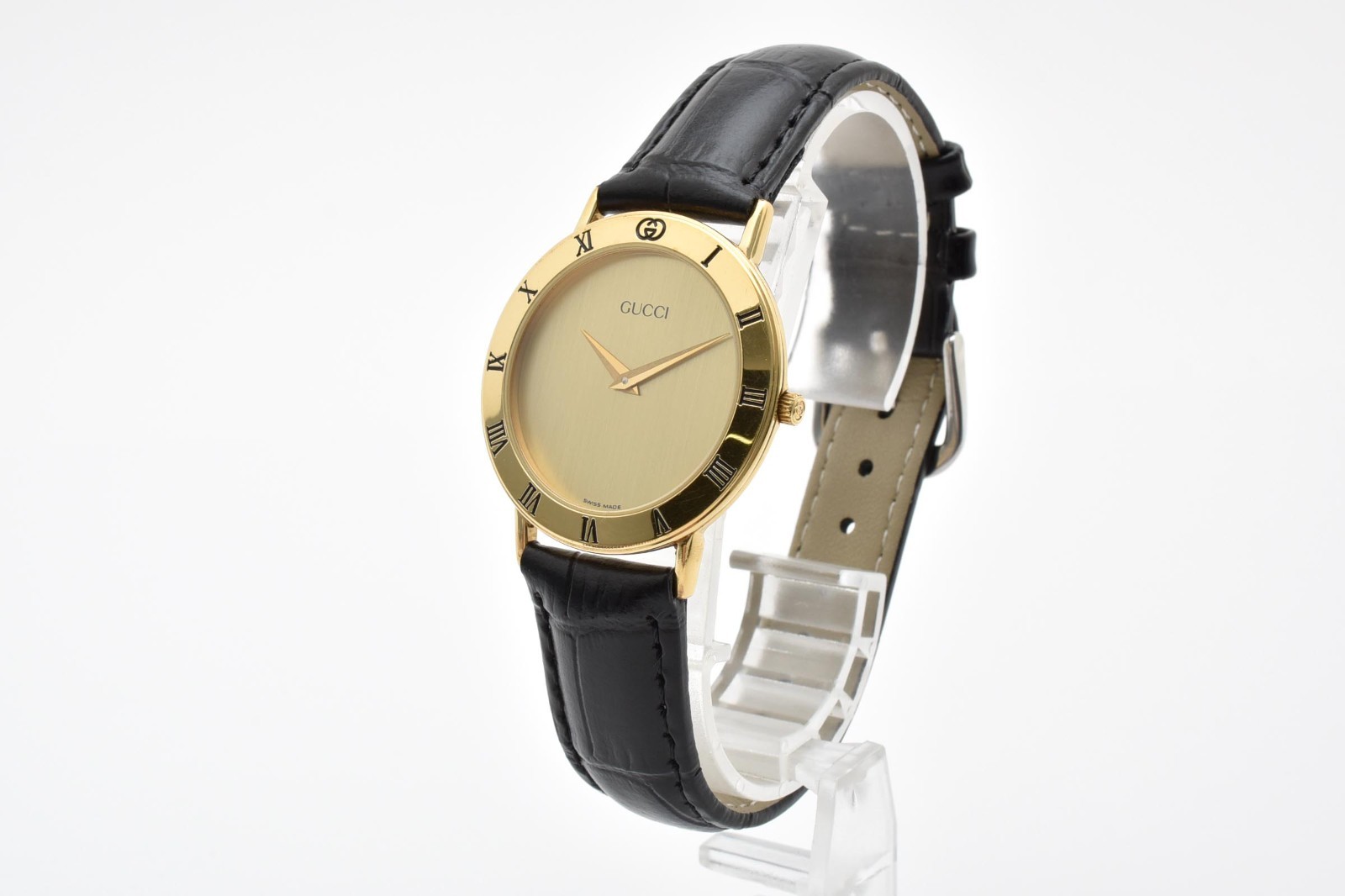 [Near Mint] GUCCI 3000.2.M 34mm Quartz Vintage Gold Plated Men’s Watch