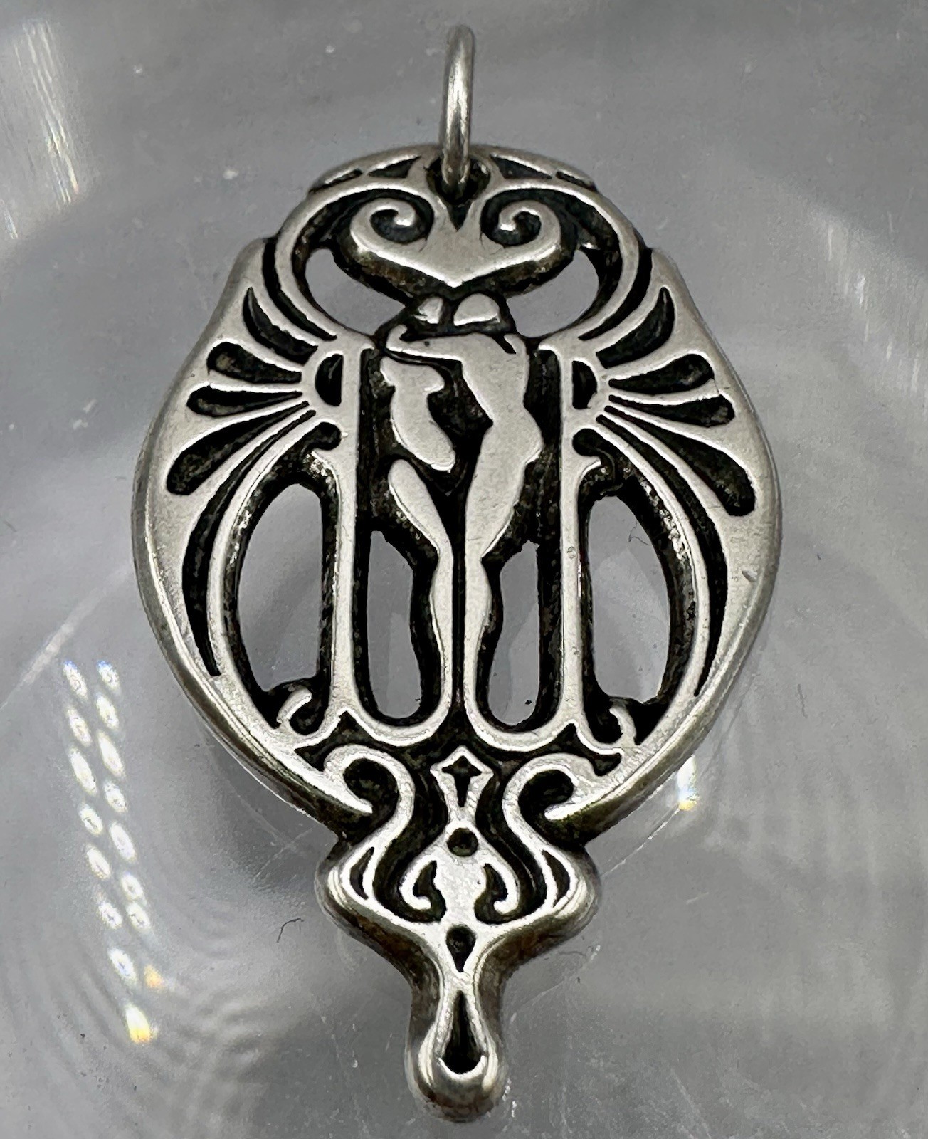 Soulmates Nude Lovers Pendant Pepi & Co Sterling Silver Qrys Bennett Reversible