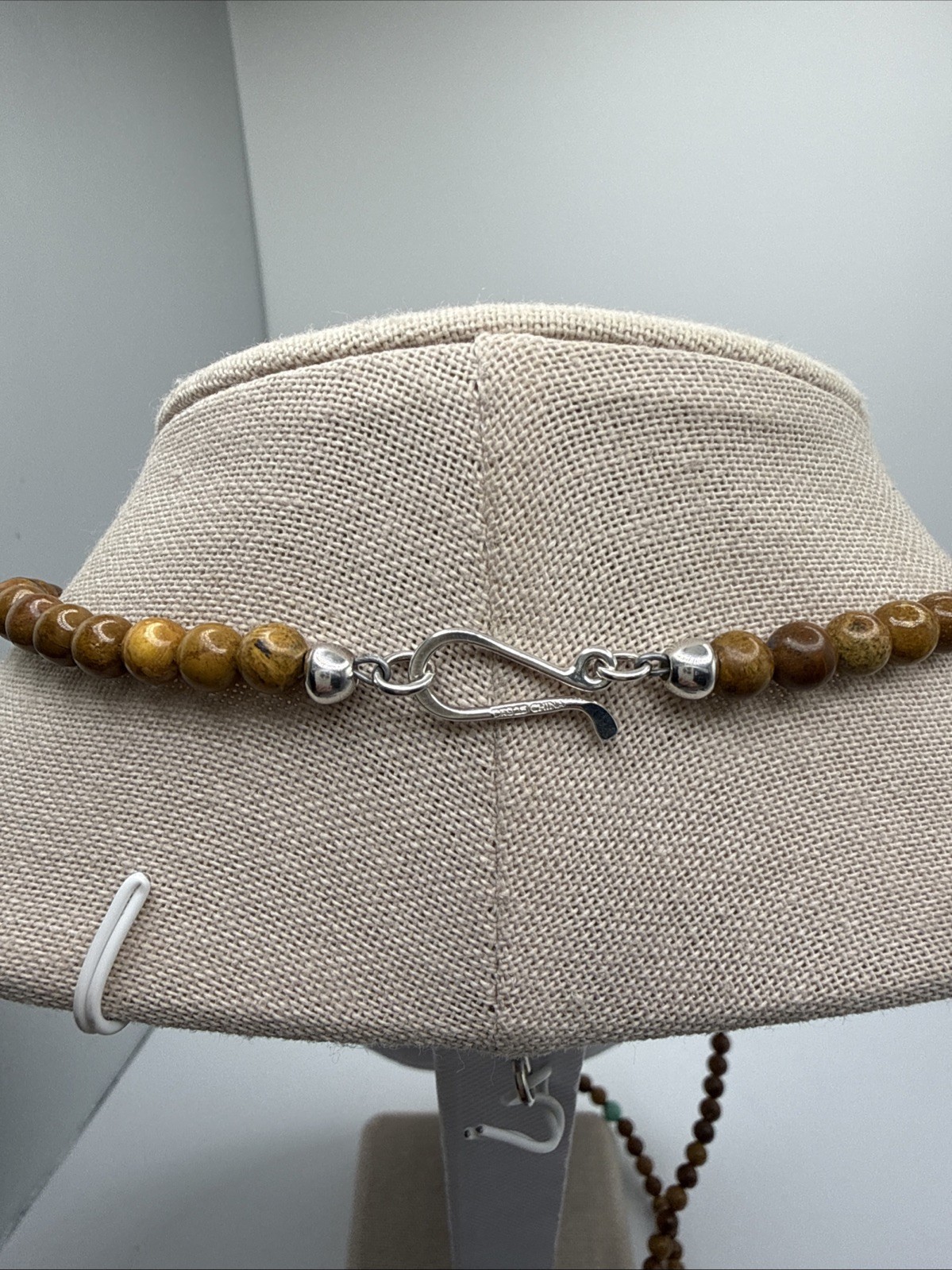 Jay King Mexican Campitos Turquoise & Jarosite Sterling Silver Naja Necklace