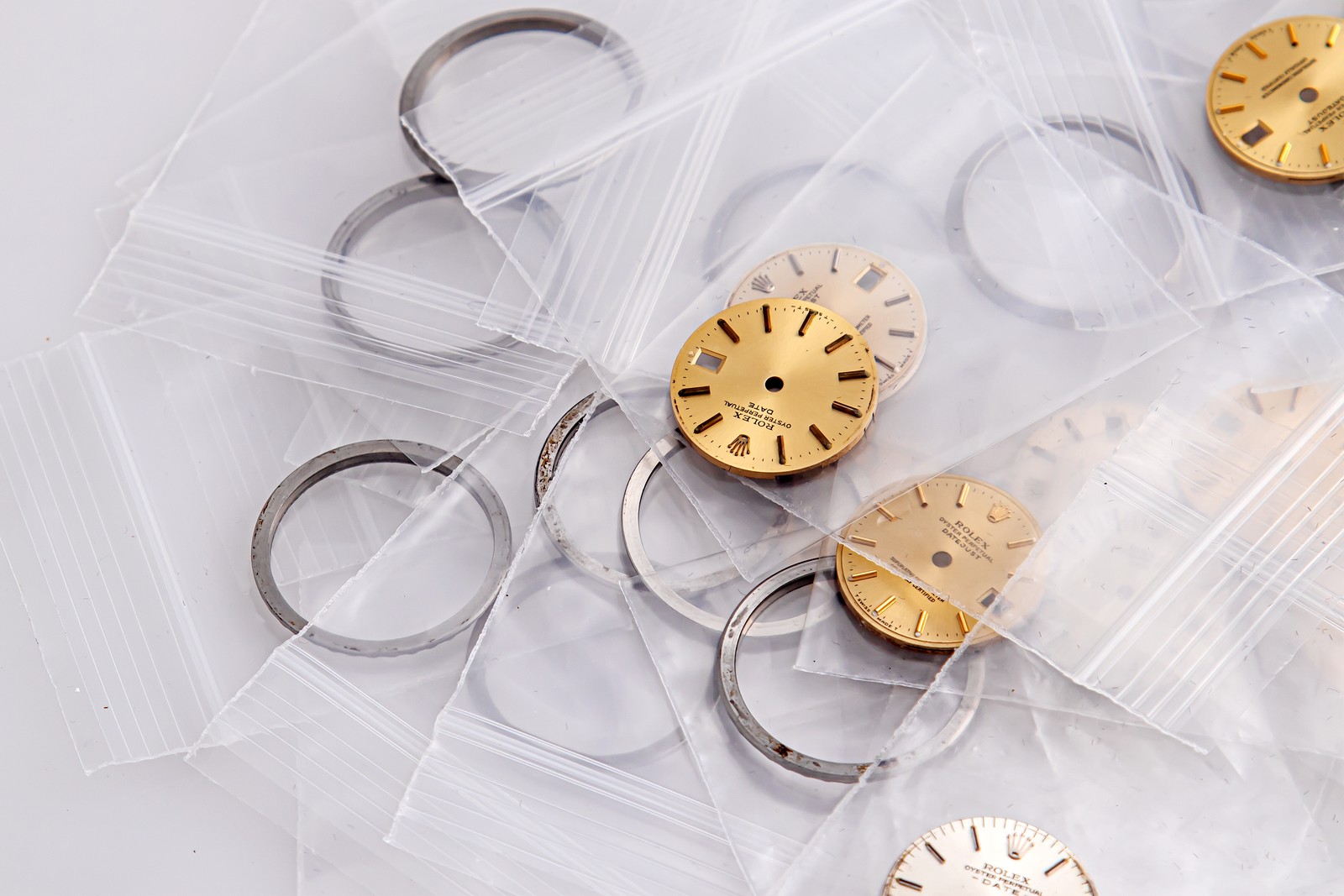 Genuine Rolex Datejust Watch Dial Lot – Free Rolex Stainless Bezel With Purchase