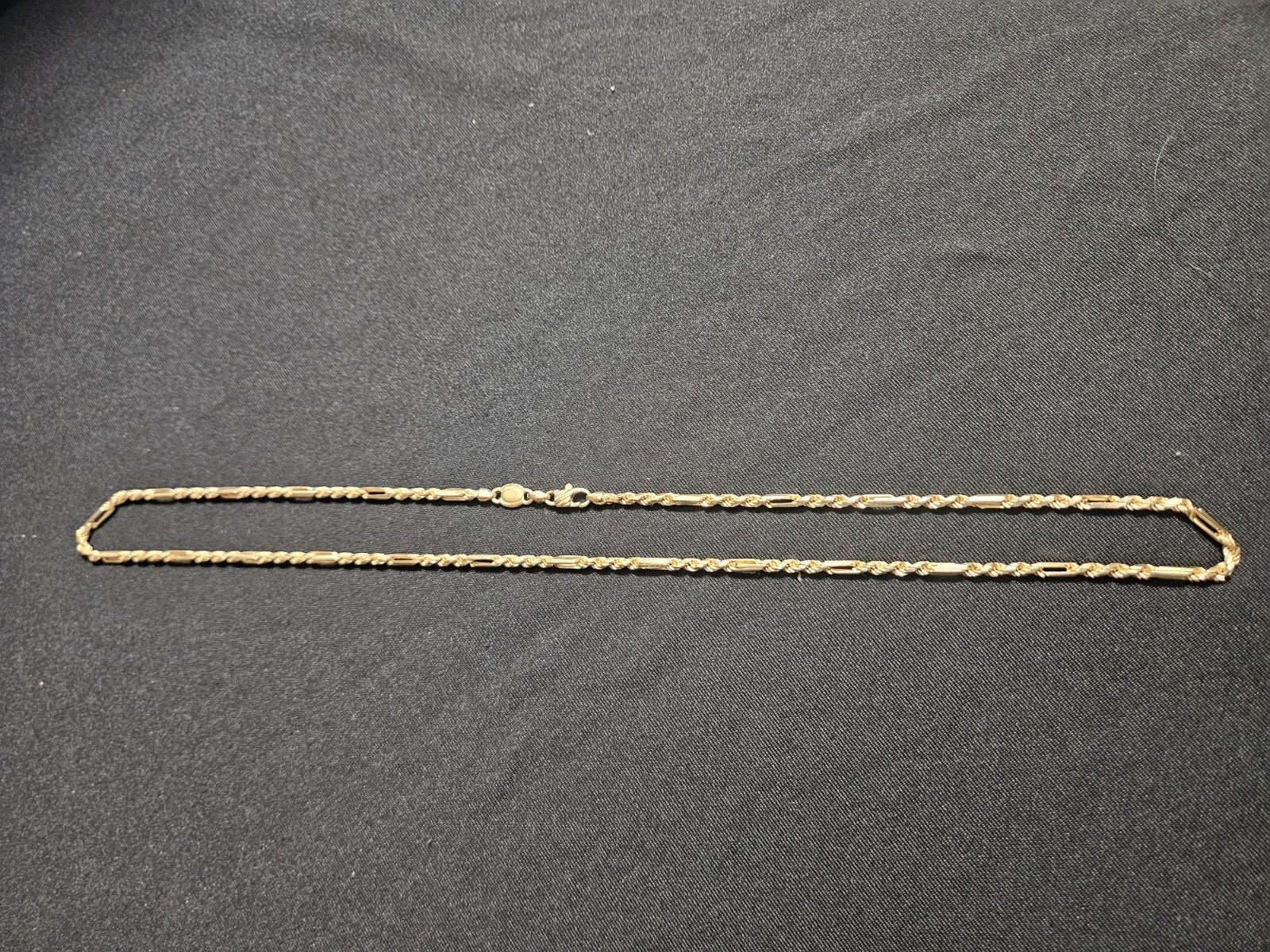 14k Milano Figarope Chain Yellow Gold 3mm Wide 19 grams 22 inch long