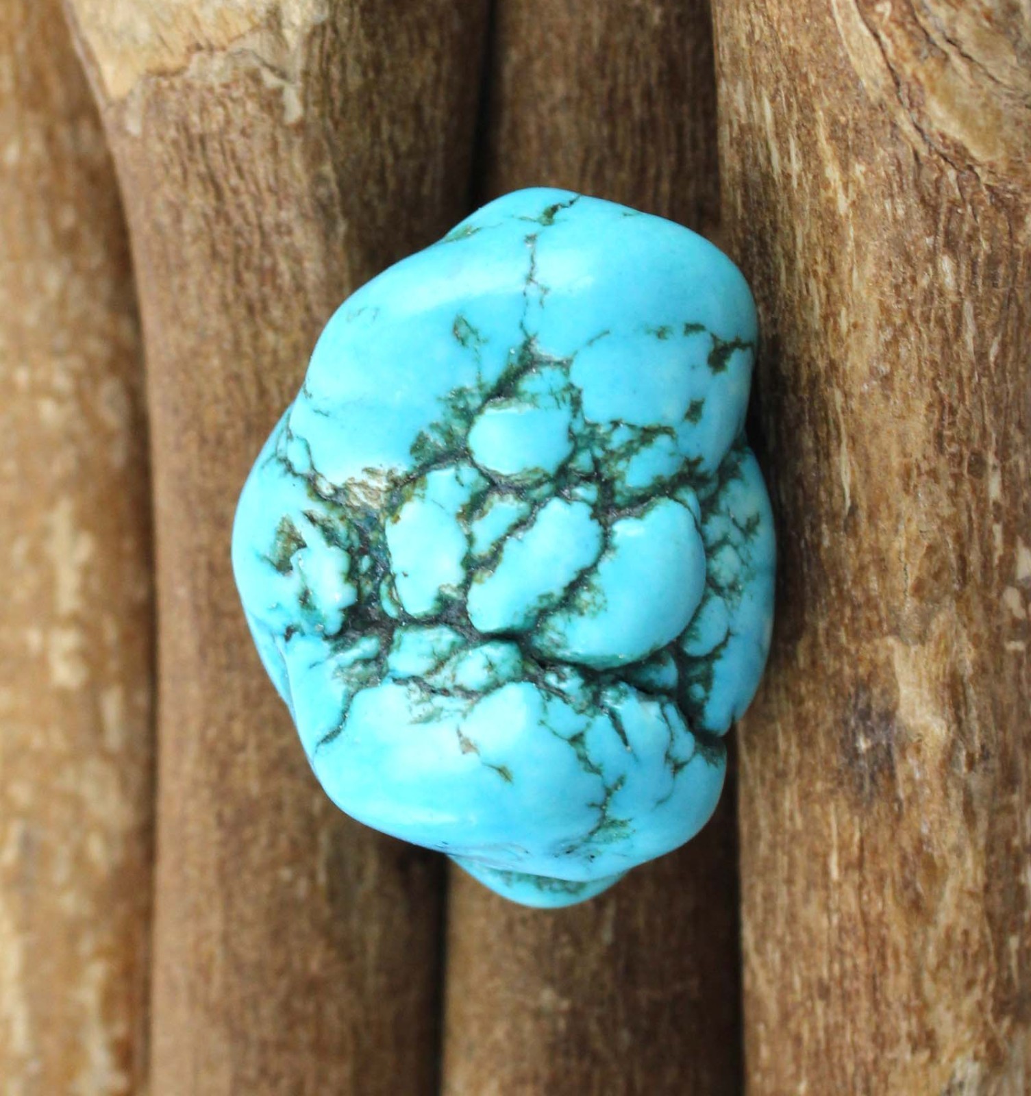 80.85 Ct/34 mm Natural Arizona Blue Turquoise Sleeping Beauty Gemstone Rough