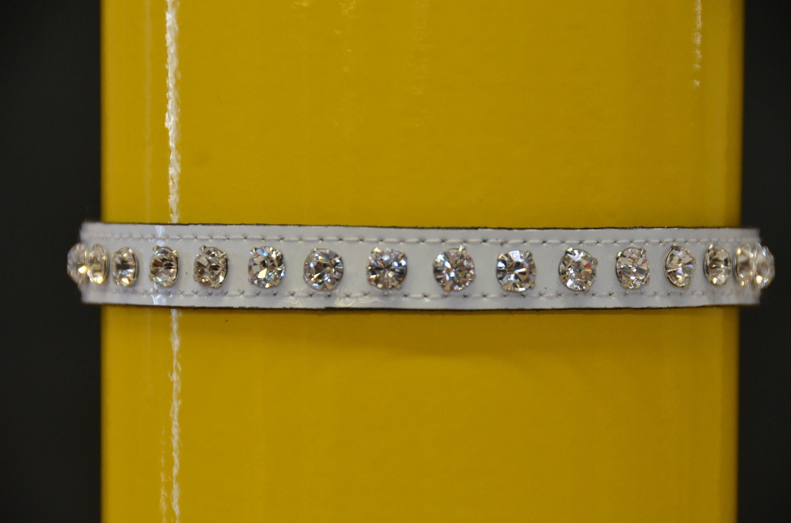 Crystal Rhinestone Clubware White Choker By Funkplus
