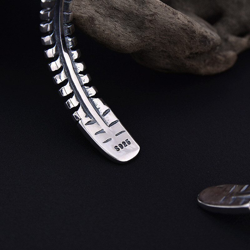 A26 Swirl Sterling Silver 925 Bangle