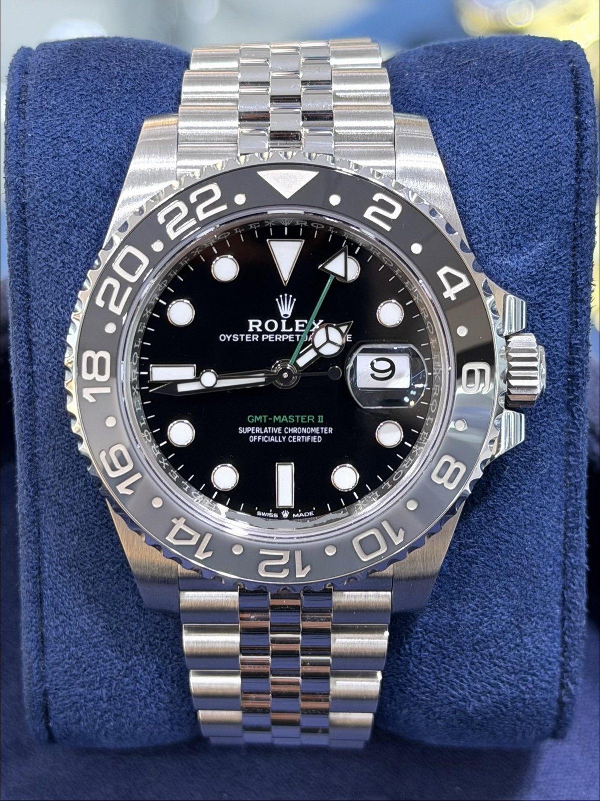 2025 Rolex GMT-Master II 126710GRNR Bruce Wayne Jubilee Steel Black 40mm Watch