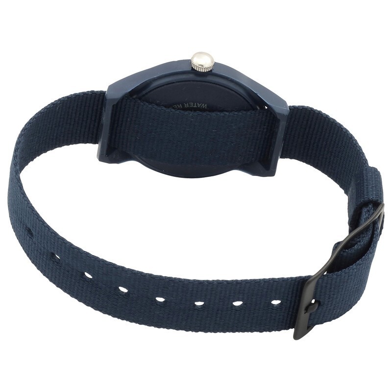 Timex MK1 Ladies’ 29mm Blue Dial 24-Hour Fabric Strap Watch TW2T33800VQ New
